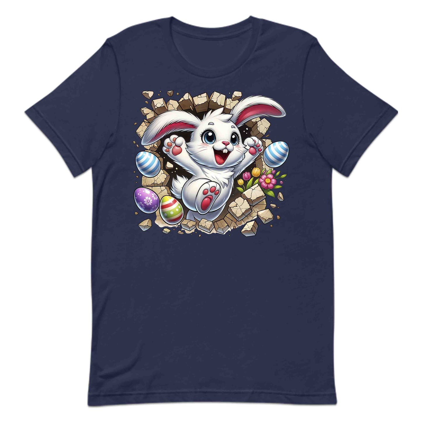 Bunny Breaking Through Wall 3D Realistic Happy Easter Bunny | PRODUCT CODE: BNYRKTHWLAPYE
