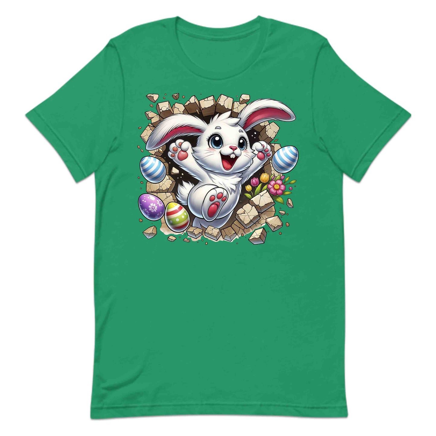 Bunny Breaking Through Wall 3D Realistic Happy Easter Bunny | PRODUCT CODE: BNYRKTHWLAPYE