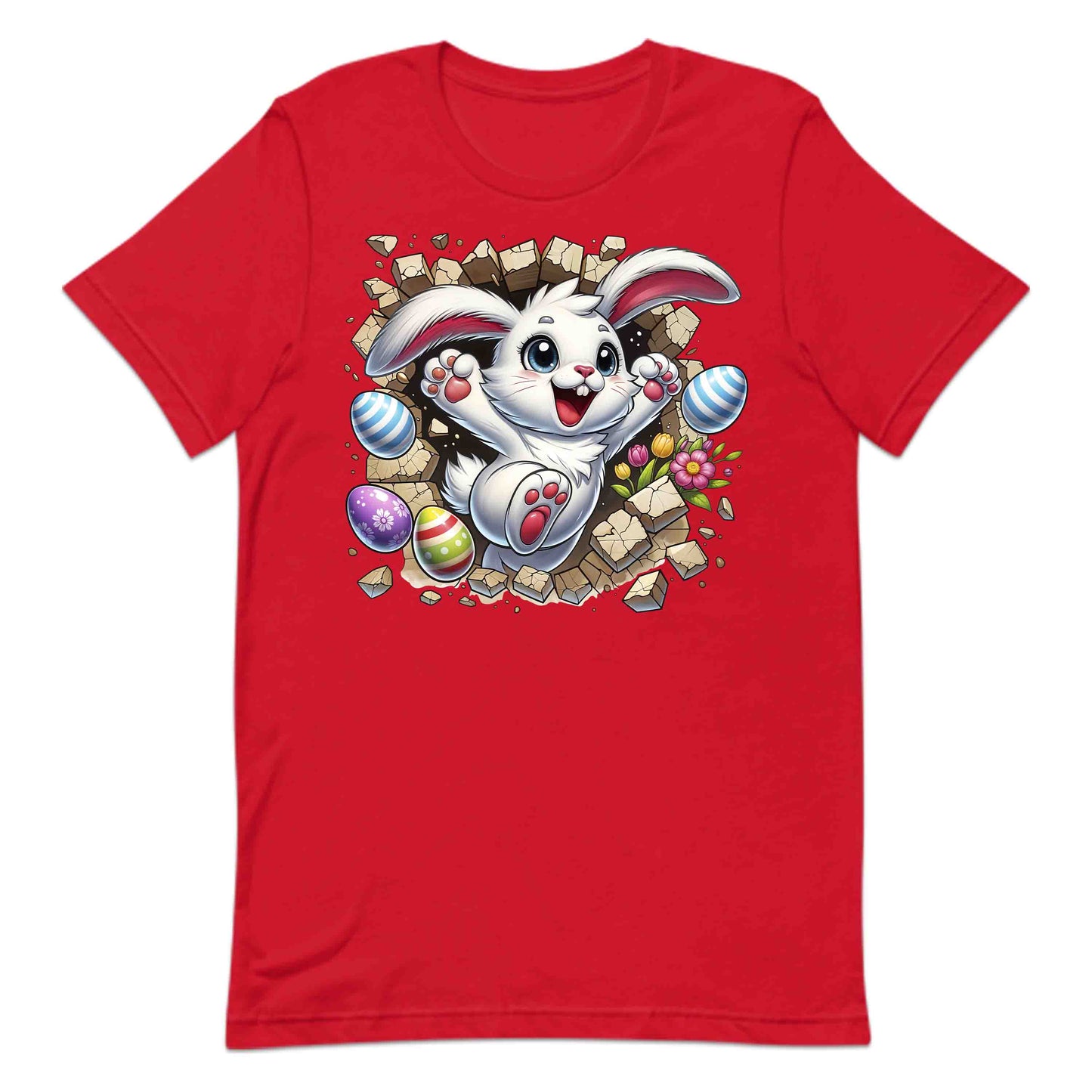 Bunny Breaking Through Wall 3D Realistic Happy Easter Bunny | PRODUCT CODE: BNYRKTHWLAPYE