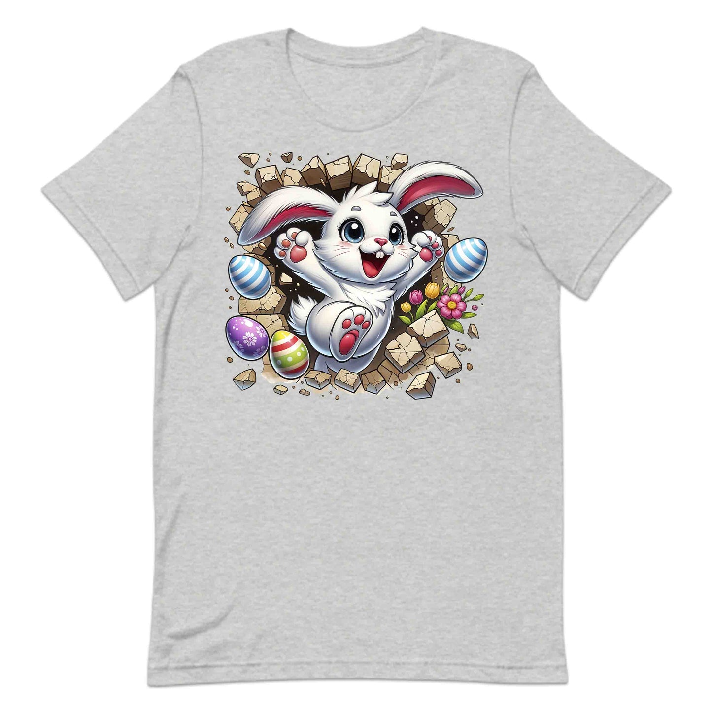 Bunny Breaking Through Wall 3D Realistic Happy Easter Bunny | PRODUCT CODE: BNYRKTHWLAPYE