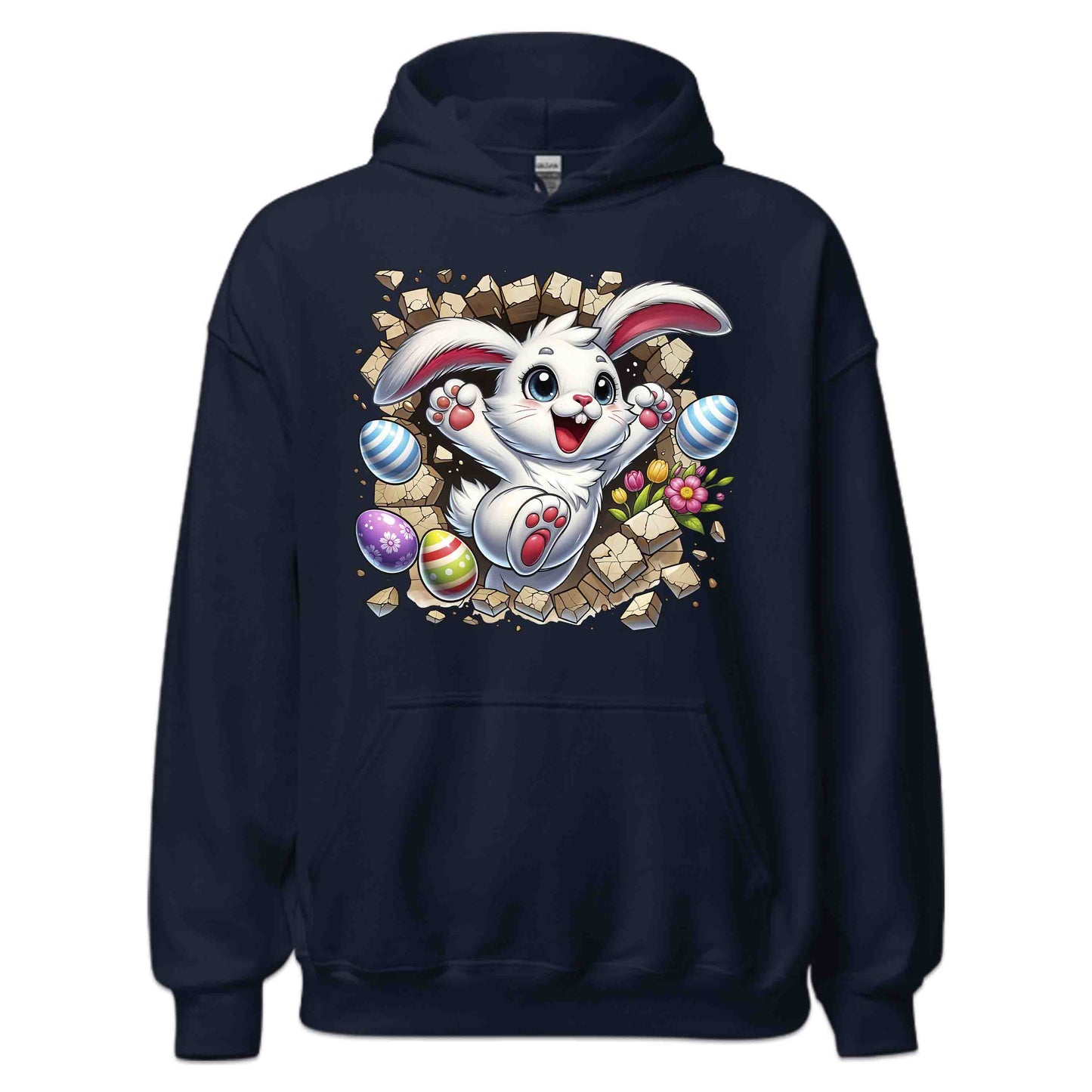 Bunny Breaking Through Wall 3D Realistic Happy Easter Bunny | PRODUCT CODE: BNYRKTHWLAPYE
