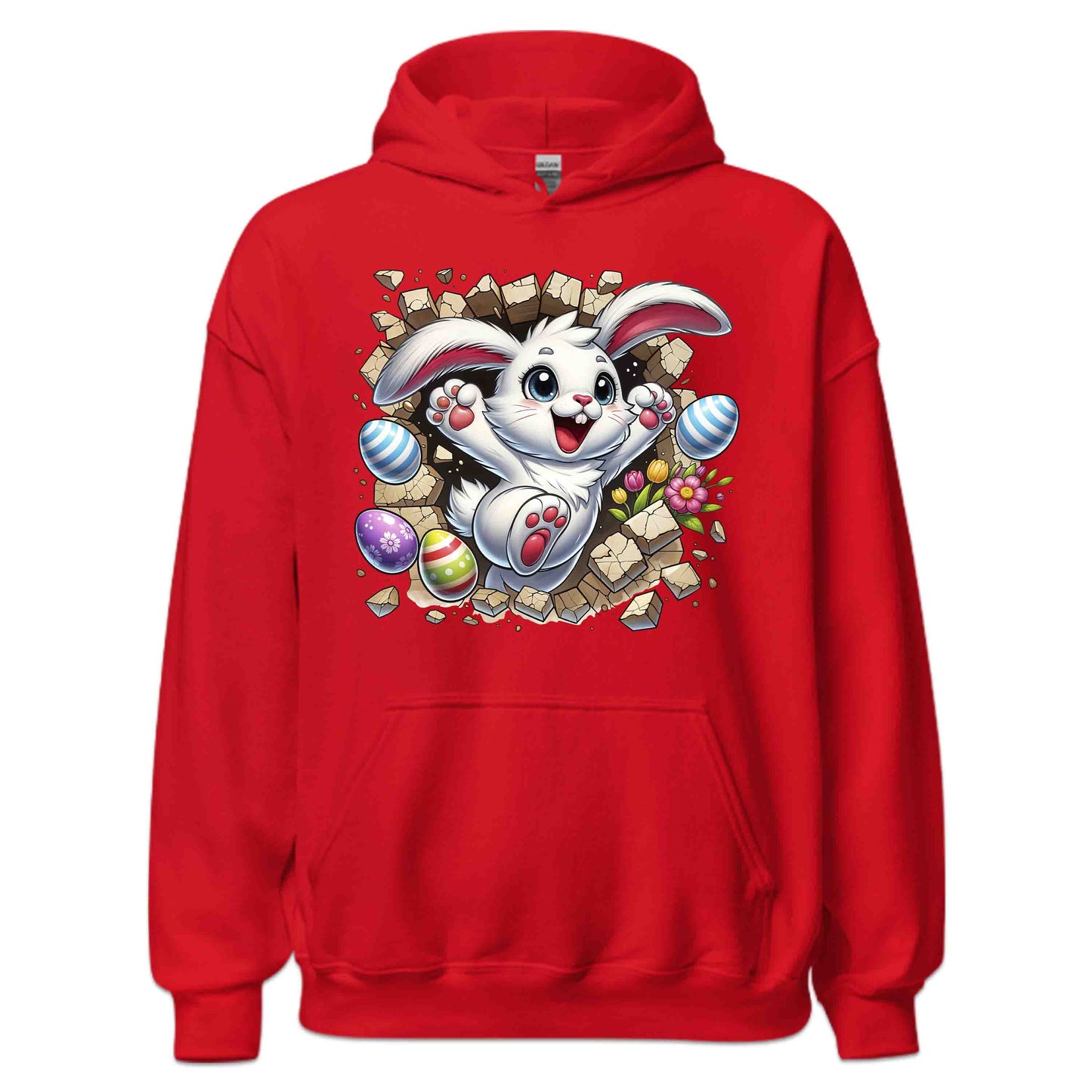 Bunny Breaking Through Wall 3D Realistic Happy Easter Bunny | PRODUCT CODE: BNYRKTHWLAPYE