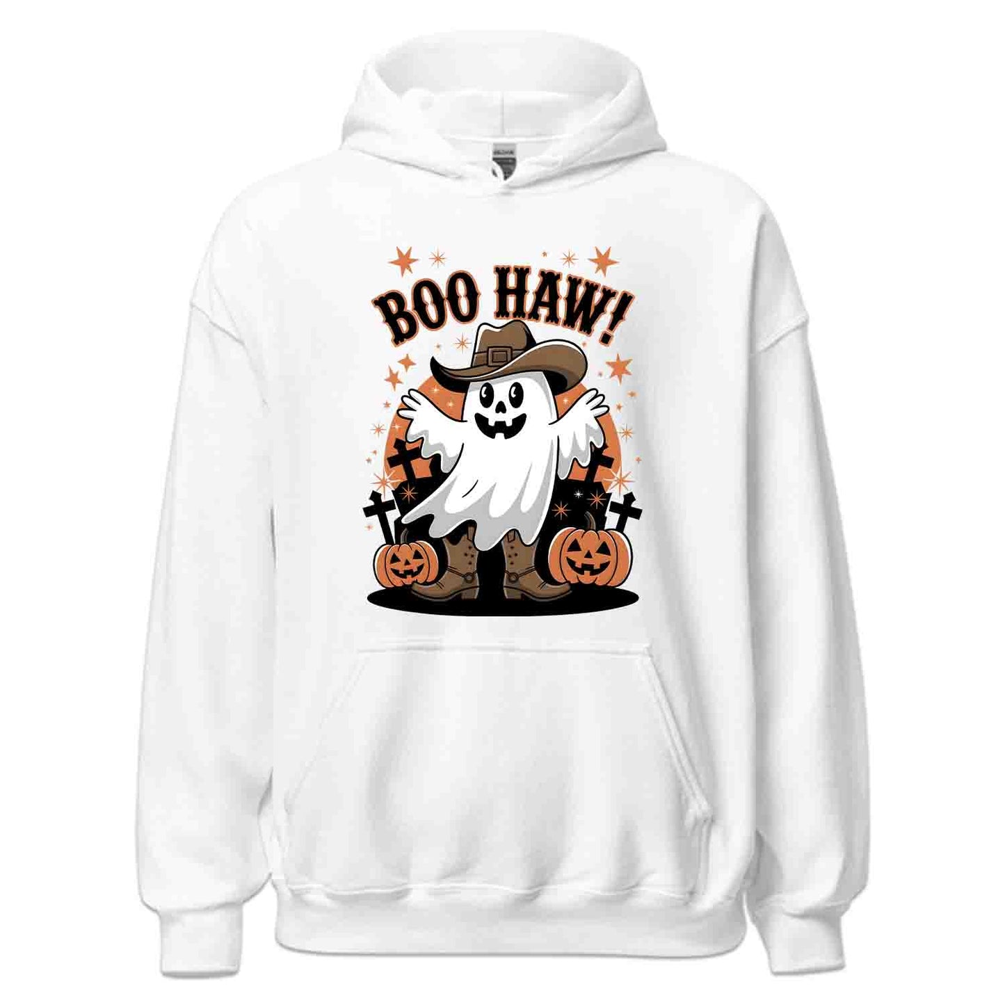 Boo Haw Cowboy Ghost T-Shirt, Western Spooky Sweatshirt, Rodeo Halloween Hoodie | PRODUCT CODE: BQWEIHJOGP
