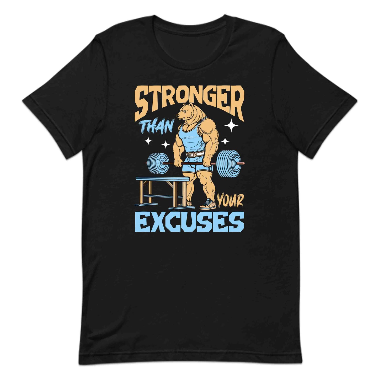 Bear Gym Motivation Stronger Than Your Excuses | PRODUCT CODE: BREGMYSTRNOE