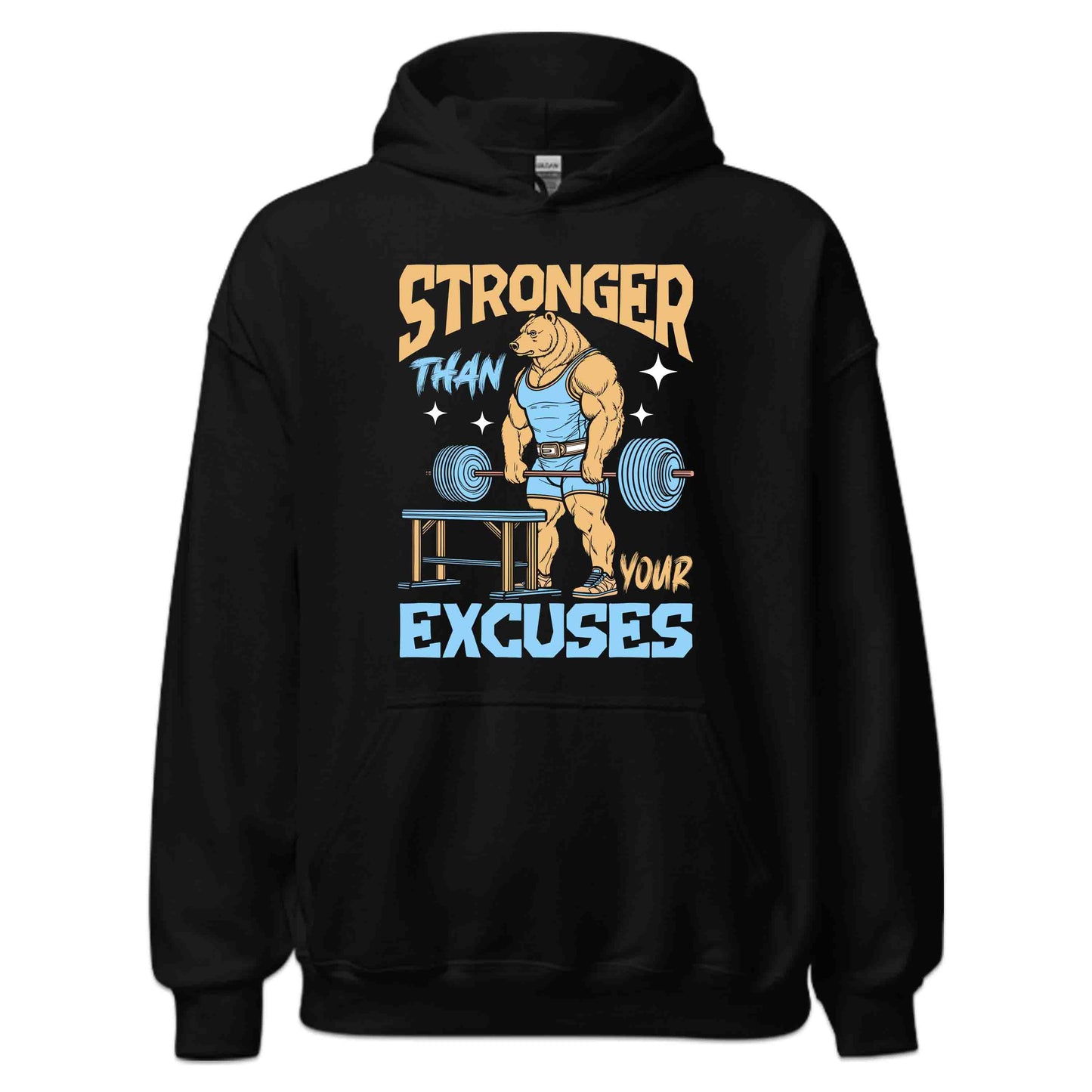 Bear Gym Motivation Stronger Than Your Excuses | PRODUCT CODE: BREGMYSTRNOE
