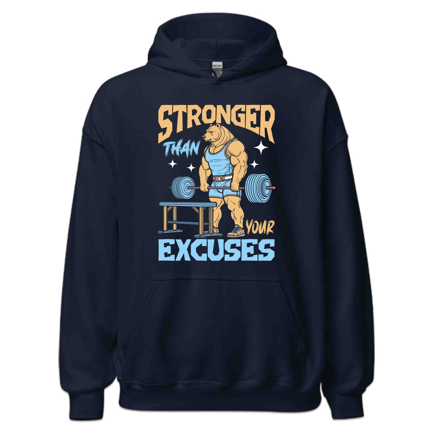 Bear Gym Motivation Stronger Than Your Excuses | PRODUCT CODE: BREGMYSTRNOE