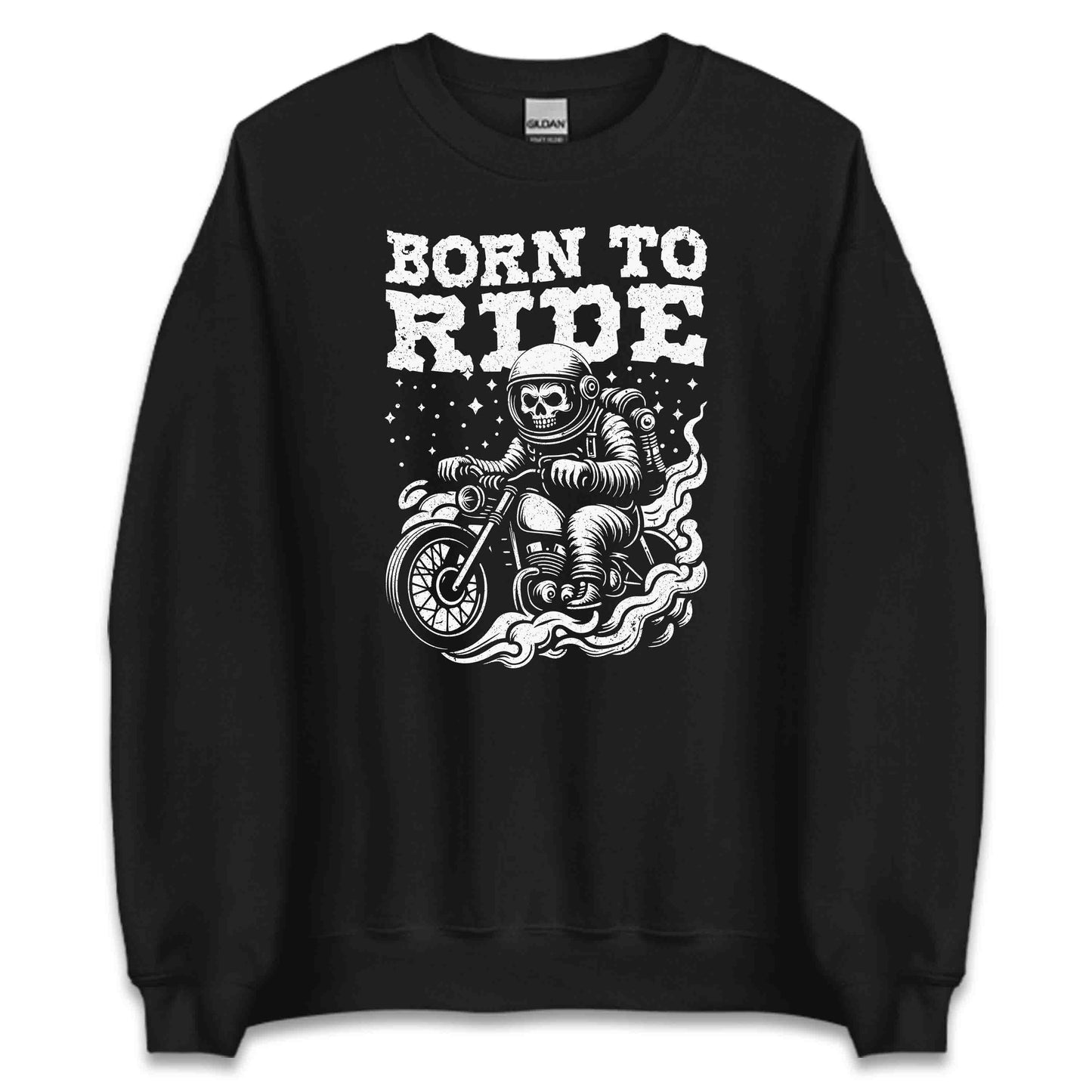 Born to Ride Skull Astronaut Retro Cosmic Biker | PRODUCT CODE: BRNDESKLAYTNA
