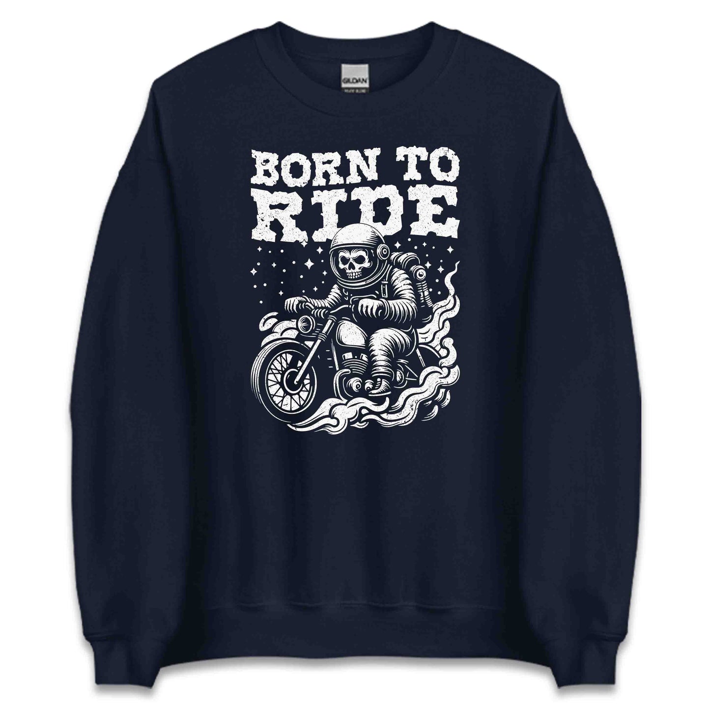 Born to Ride Skull Astronaut Retro Cosmic Biker | PRODUCT CODE: BRNDESKLAYTNA