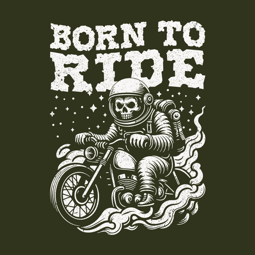 Born to Ride Skull Astronaut Retro Cosmic Biker | PRODUCT CODE: BRNDESKLAYTNA