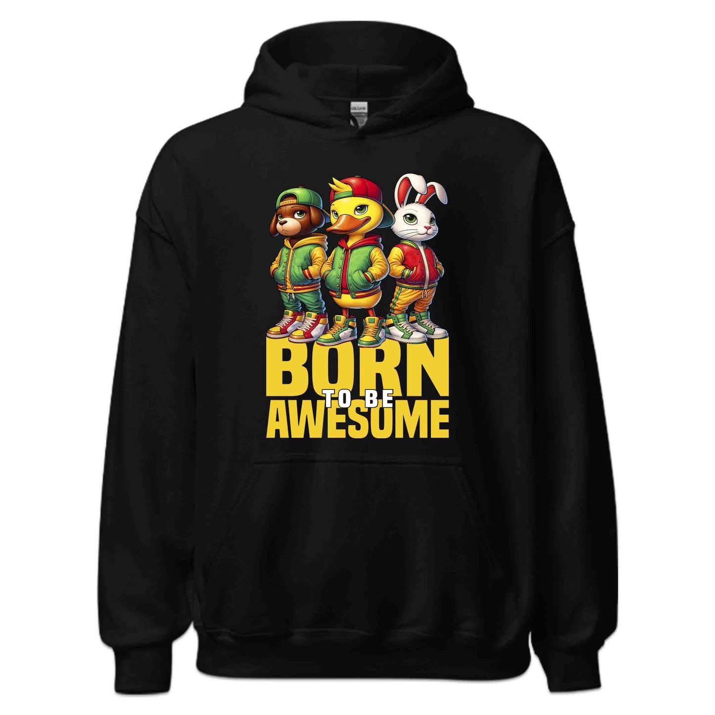 Born to Be Awesome Funky Dog Duck Bunny Animal Friends | PRODUCT CODE: BRNTAWSEFKNY