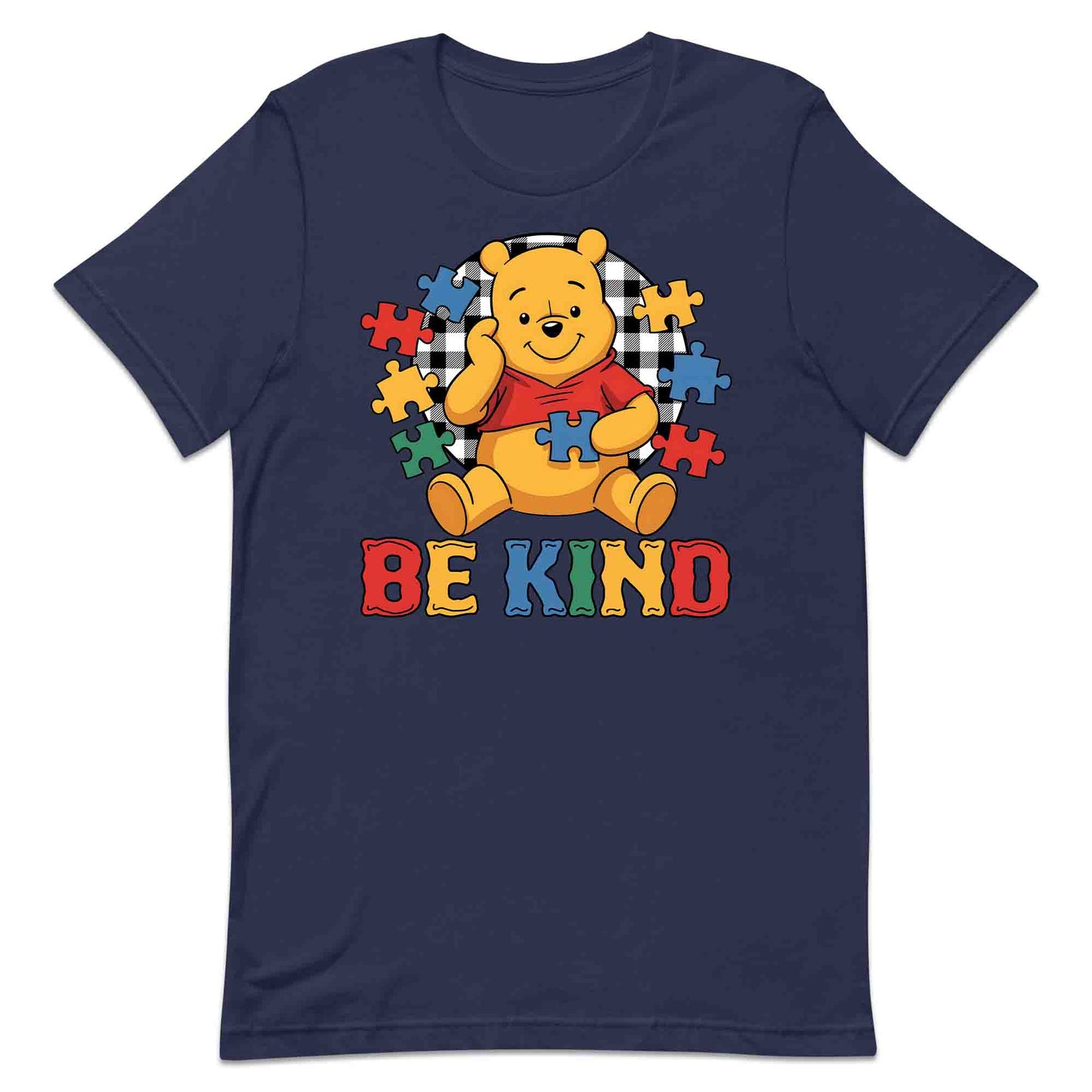 Be Kind Autism Awareness T-Shirt | Winnie the Pooh Puzzle Piece Jumper | Inclusion Kindness Hoodie | PRODUCT CODE: BRTJDNKEAWC
