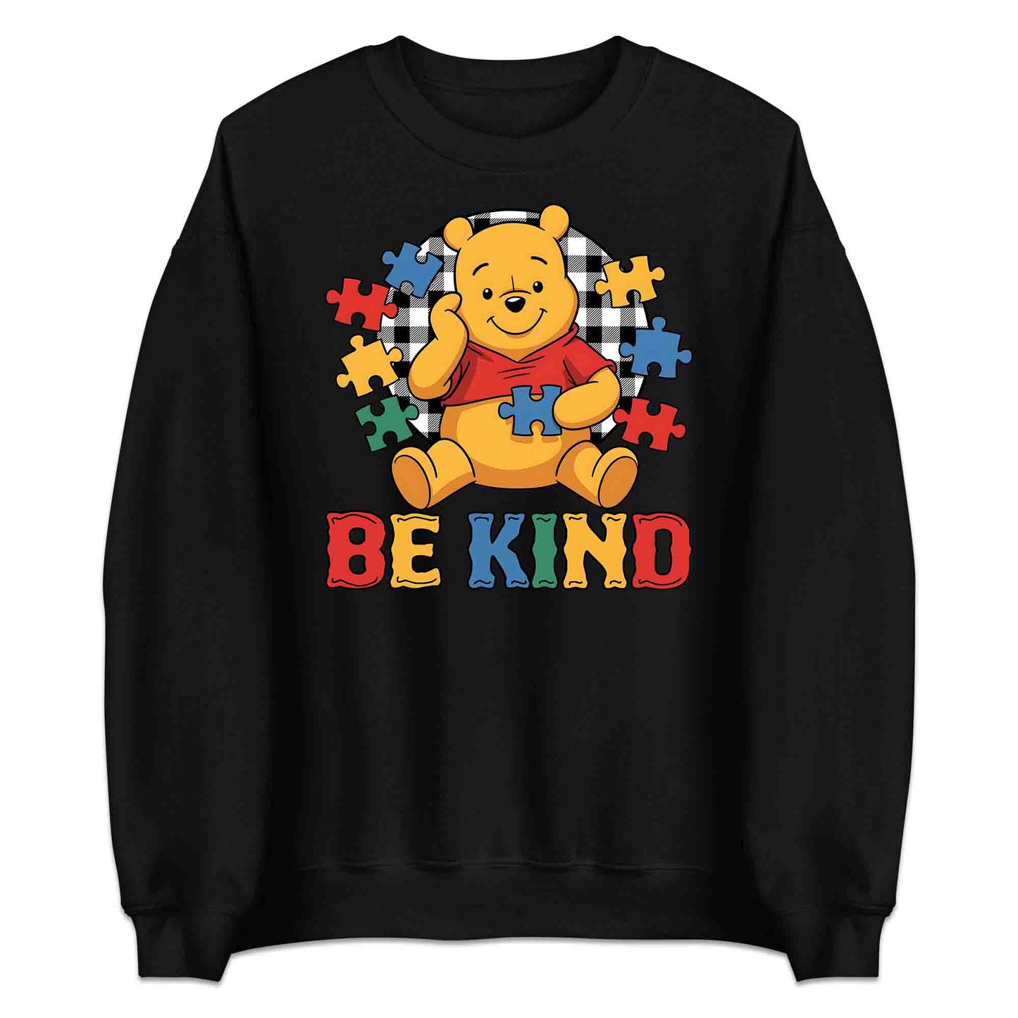 Be Kind Autism Awareness T-Shirt | Winnie the Pooh Puzzle Piece Jumper | Inclusion Kindness Hoodie | PRODUCT CODE: BRTJDNKEAWC