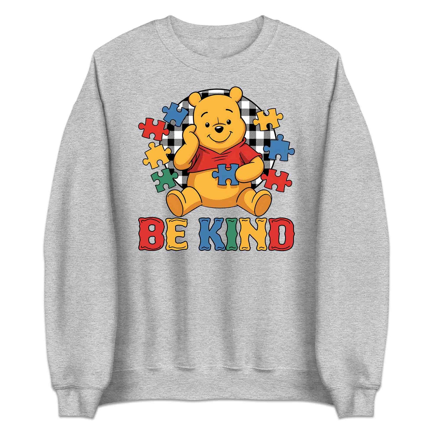 Be Kind Autism Awareness T-Shirt | Winnie the Pooh Puzzle Piece Jumper | Inclusion Kindness Hoodie | PRODUCT CODE: BRTJDNKEAWC