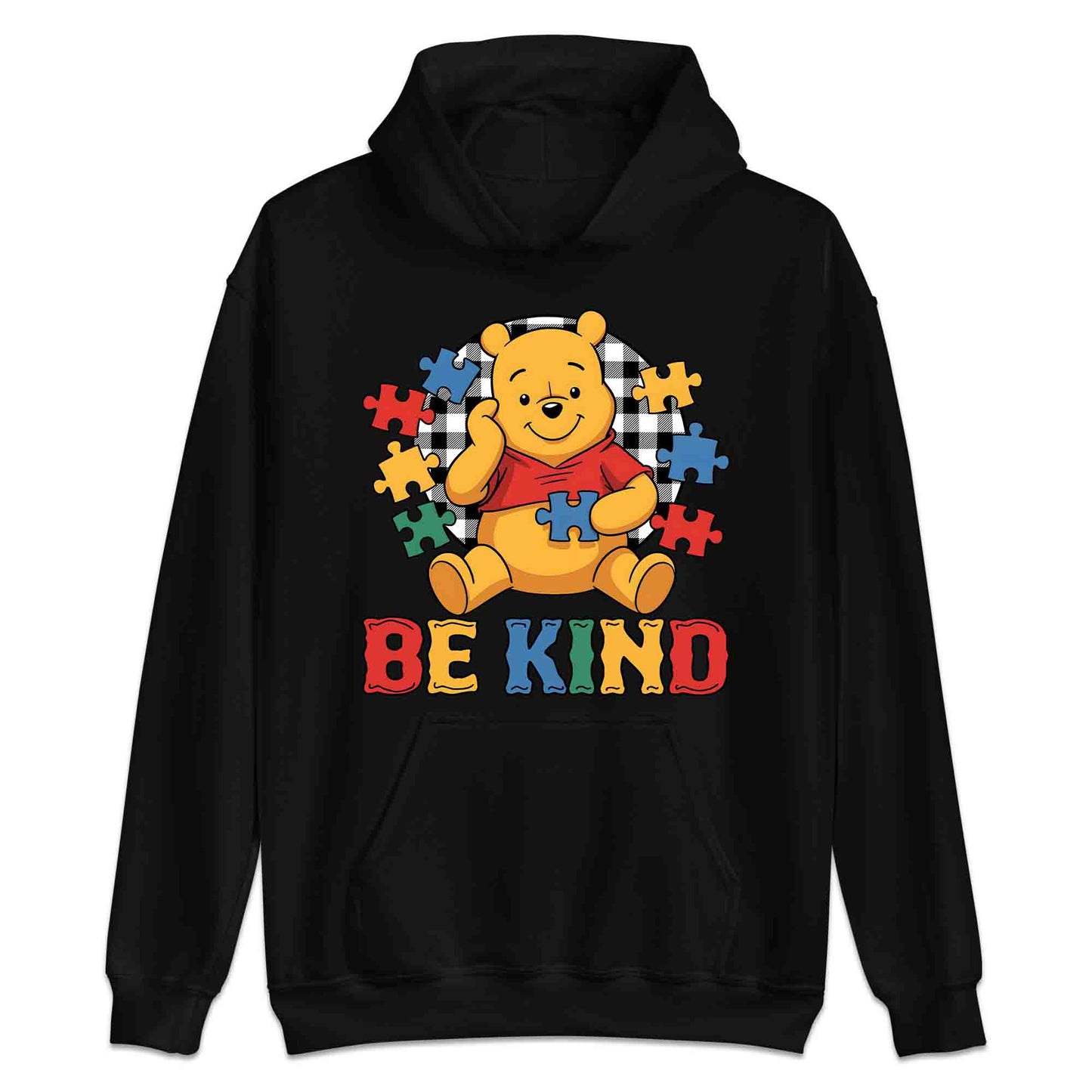 Be Kind Autism Awareness T-Shirt | Winnie the Pooh Puzzle Piece Jumper | Inclusion Kindness Hoodie | PRODUCT CODE: BRTJDNKEAWC