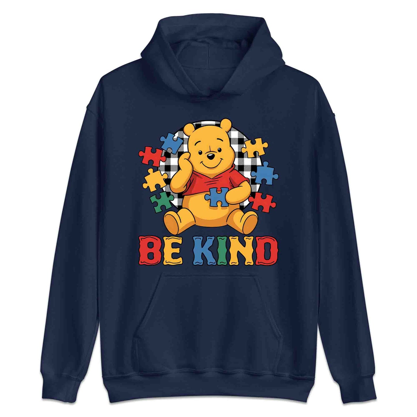 Be Kind Autism Awareness T-Shirt | Winnie the Pooh Puzzle Piece Jumper | Inclusion Kindness Hoodie | PRODUCT CODE: BRTJDNKEAWC