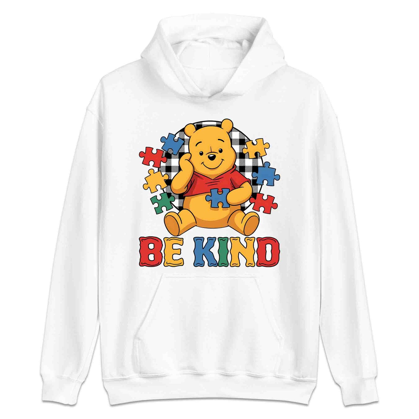 Be Kind Autism Awareness T-Shirt | Winnie the Pooh Puzzle Piece Jumper | Inclusion Kindness Hoodie | PRODUCT CODE: BRTJDNKEAWC