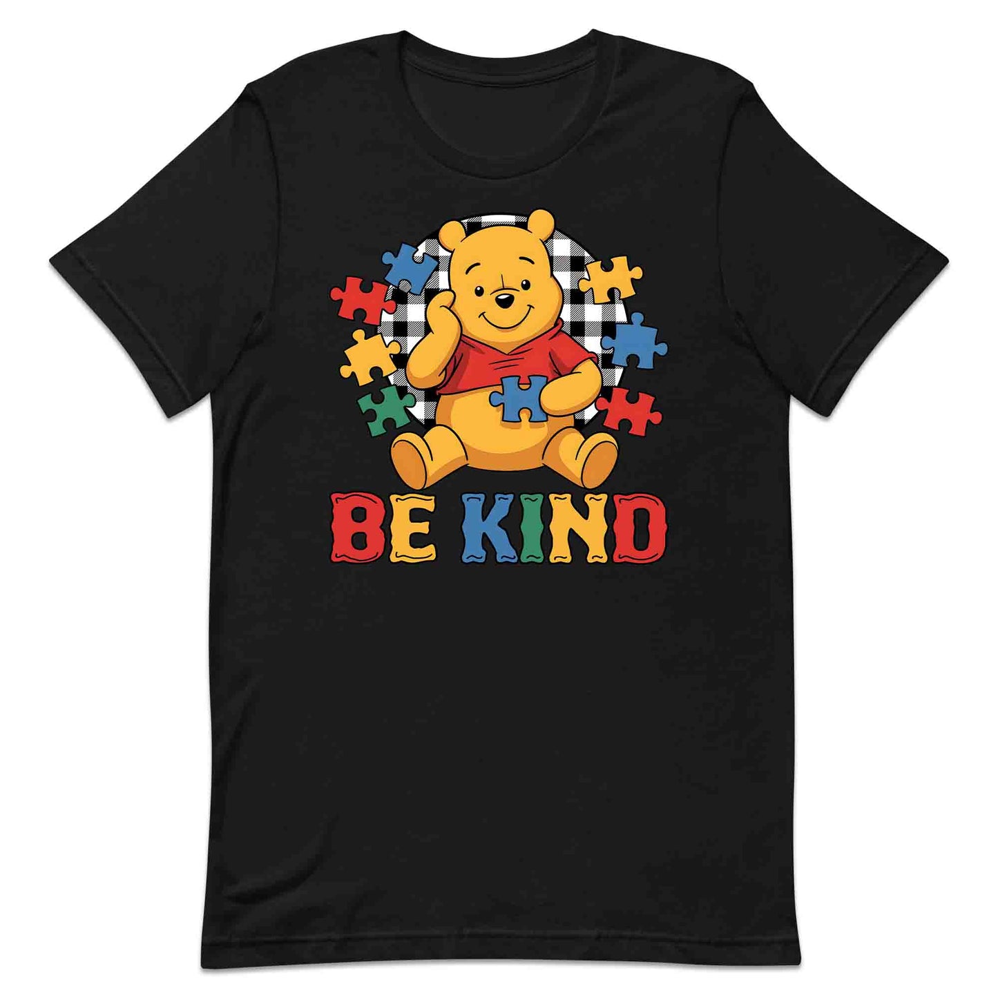 Be Kind Autism Awareness T-Shirt | Winnie the Pooh Puzzle Piece Jumper | Inclusion Kindness Hoodie | PRODUCT CODE: BRTJDNKEAWC