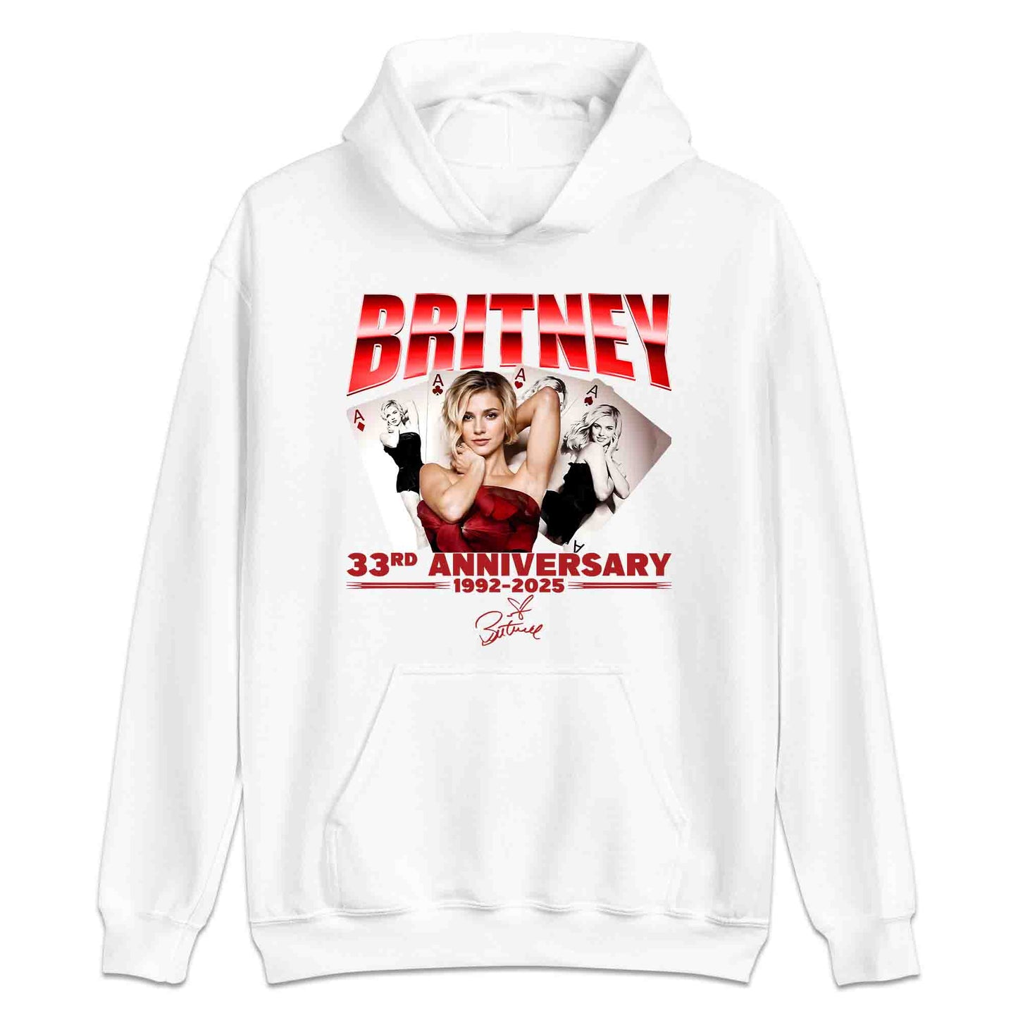 Britney 33rd Anniversary T-Shirt, Jumper & Hoodie – Princess of Pop Tribute (1992–2025) Vintage Glam Style | PRODUCT CODE: BRTTSPNC