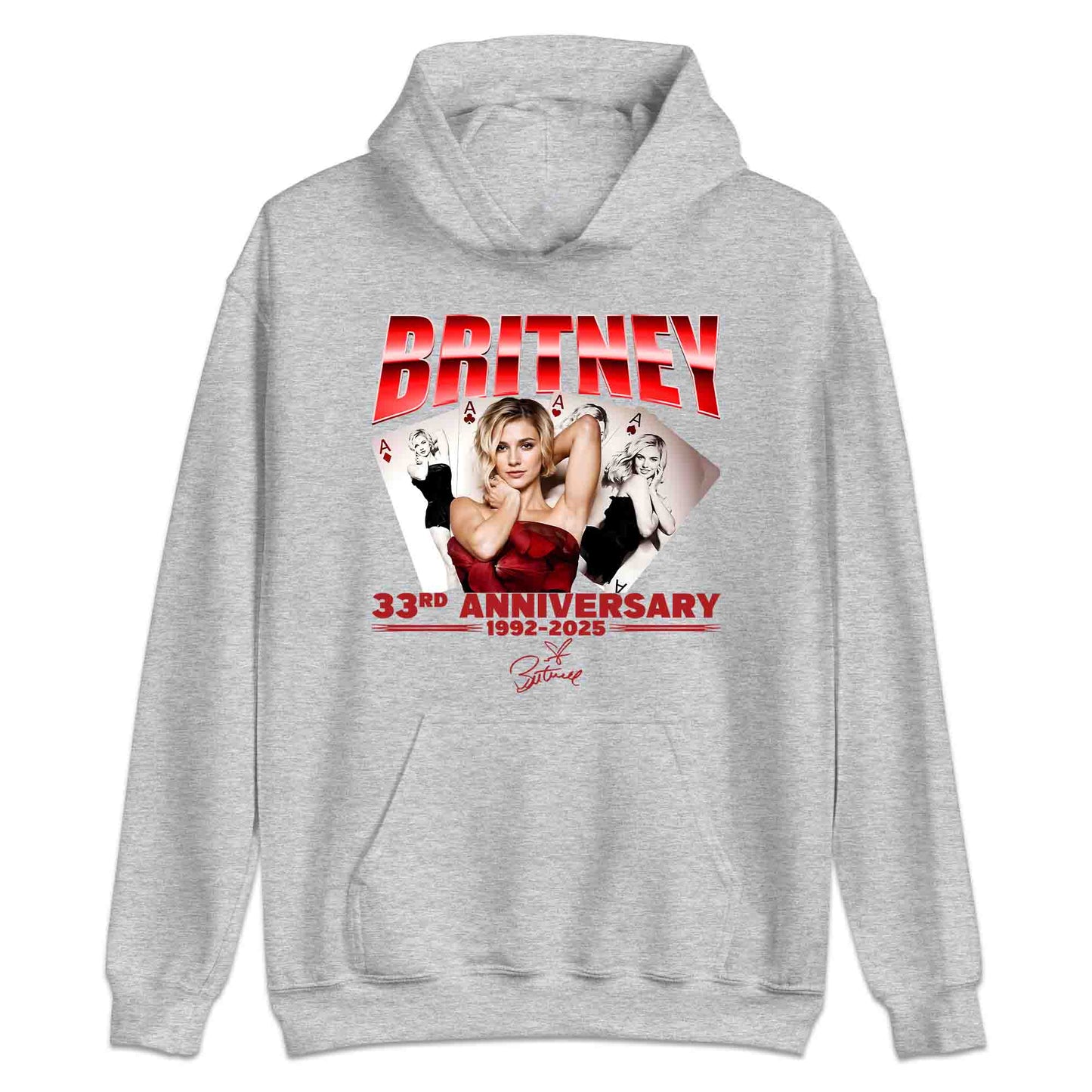 Britney 33rd Anniversary T-Shirt, Jumper & Hoodie – Princess of Pop Tribute (1992–2025) Vintage Glam Style | PRODUCT CODE: BRTTSPNC