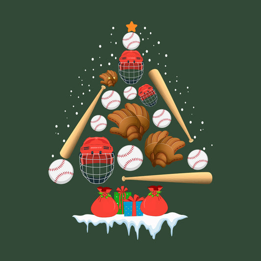 Baseball Christmas Tree Xmas Sports Holiday | PRODUCT CODE: BSLCHRMSPXMW