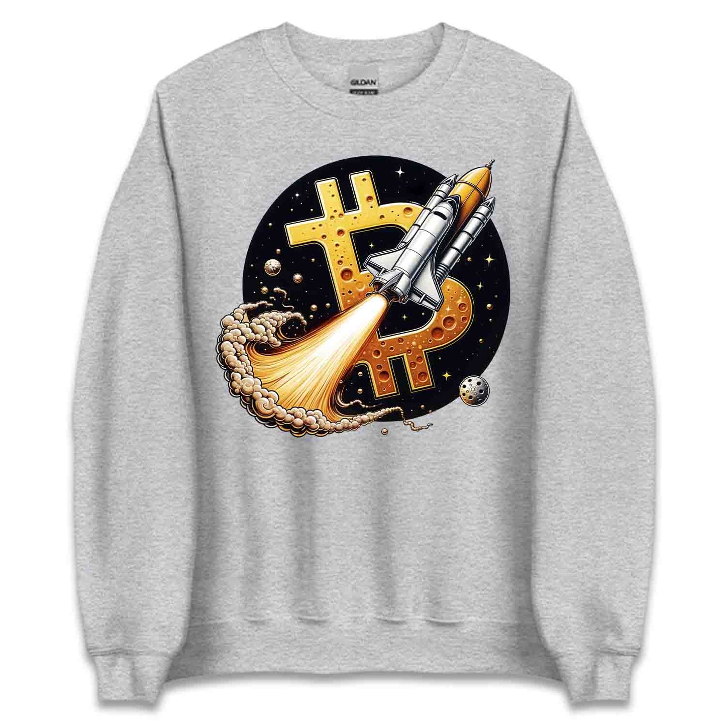 Bitcoin to the Moon – Crypto T-Shirt, Sweatshirt & Hoodie for Traders & Hodlers | PRODUCT CODE: BTCJTOSAYTA