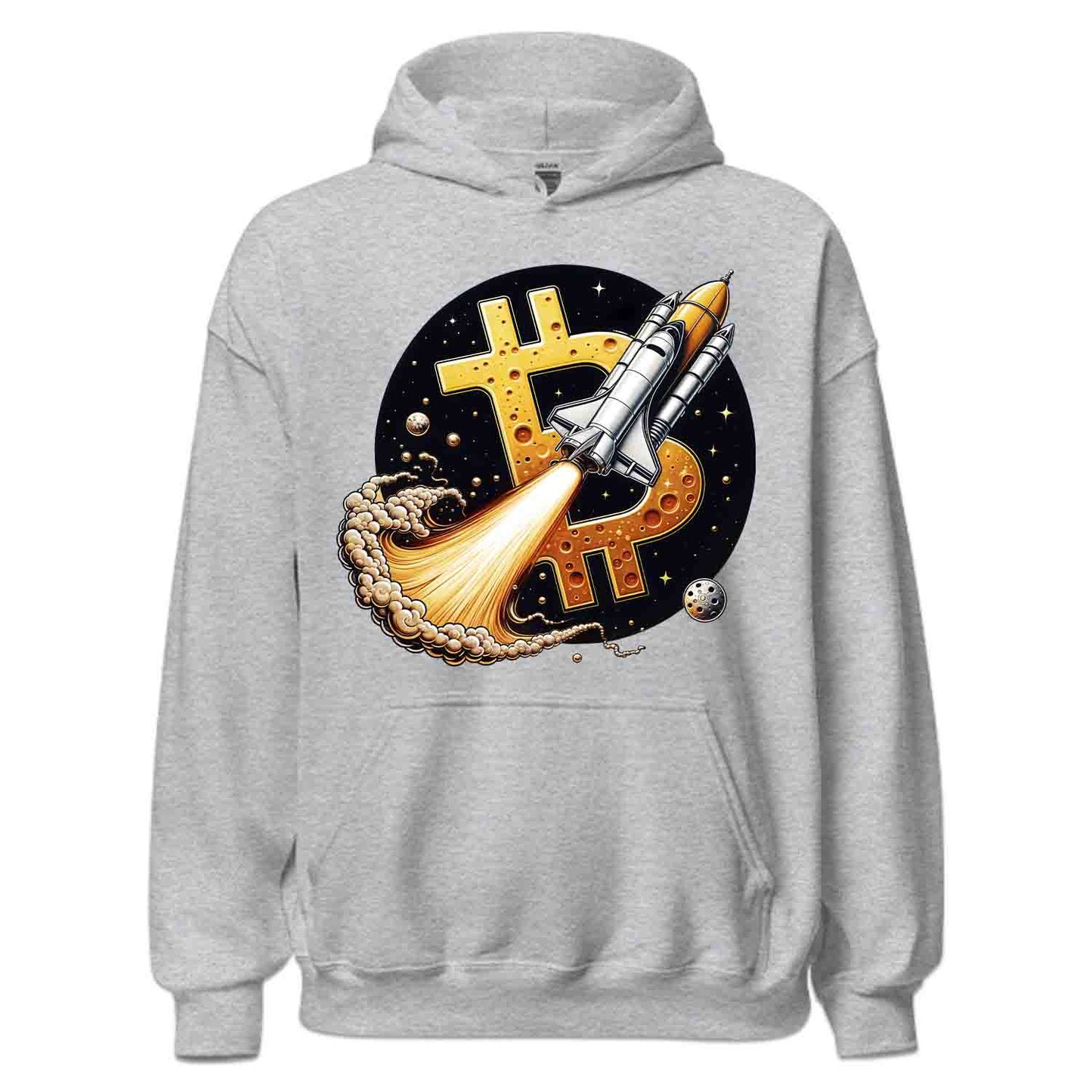 Bitcoin to the Moon – Crypto T-Shirt, Sweatshirt & Hoodie for Traders & Hodlers | PRODUCT CODE: BTCJTOSAYTA