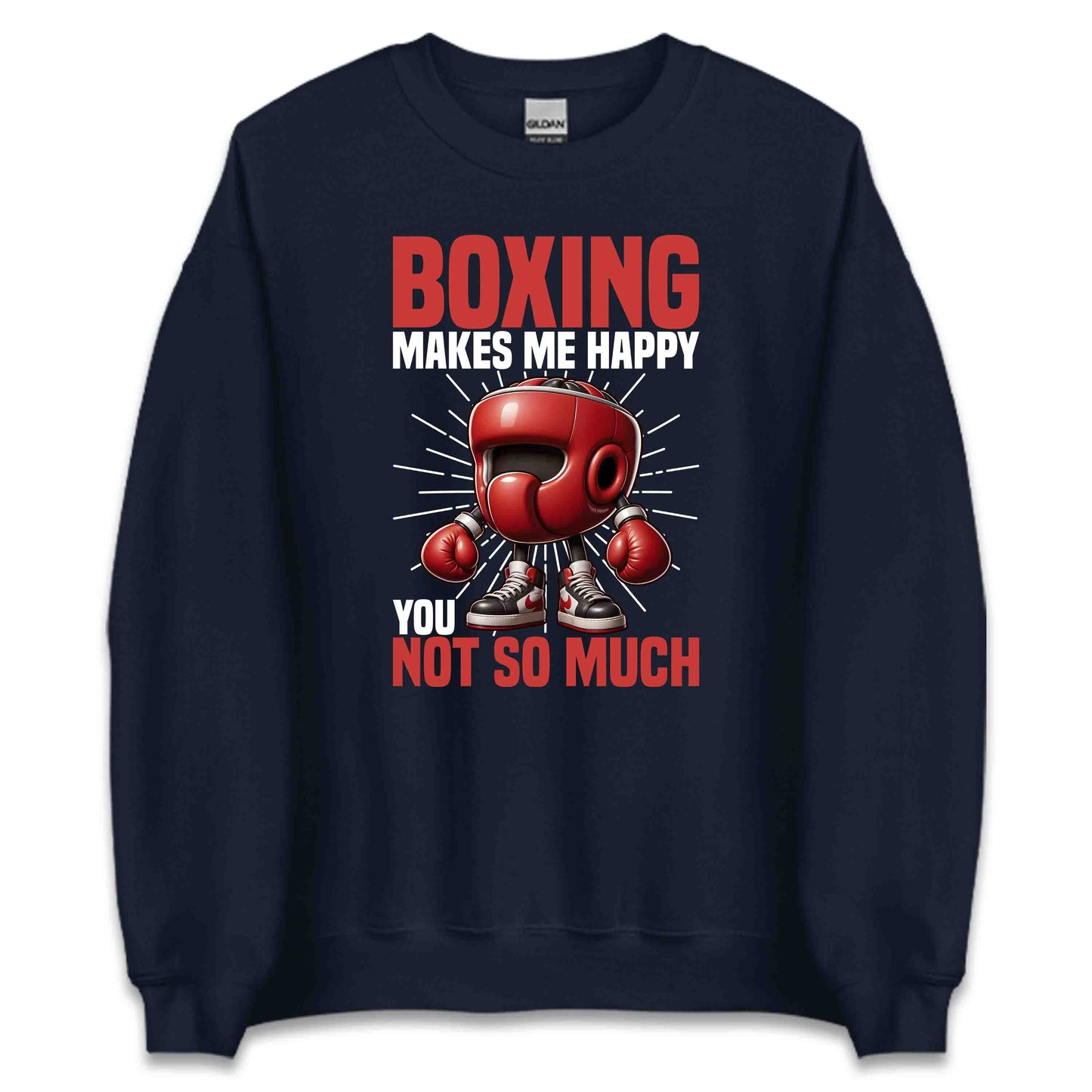 Happy Boxer Helmet Character Boxing Makes Me Happy | PRODUCT CODE: BXNGMKEHPYLMT