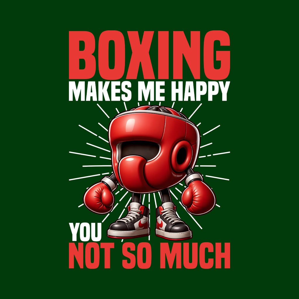 Happy Boxer Helmet Character Boxing Makes Me Happy | PRODUCT CODE: BXNGMKEHPYLMT