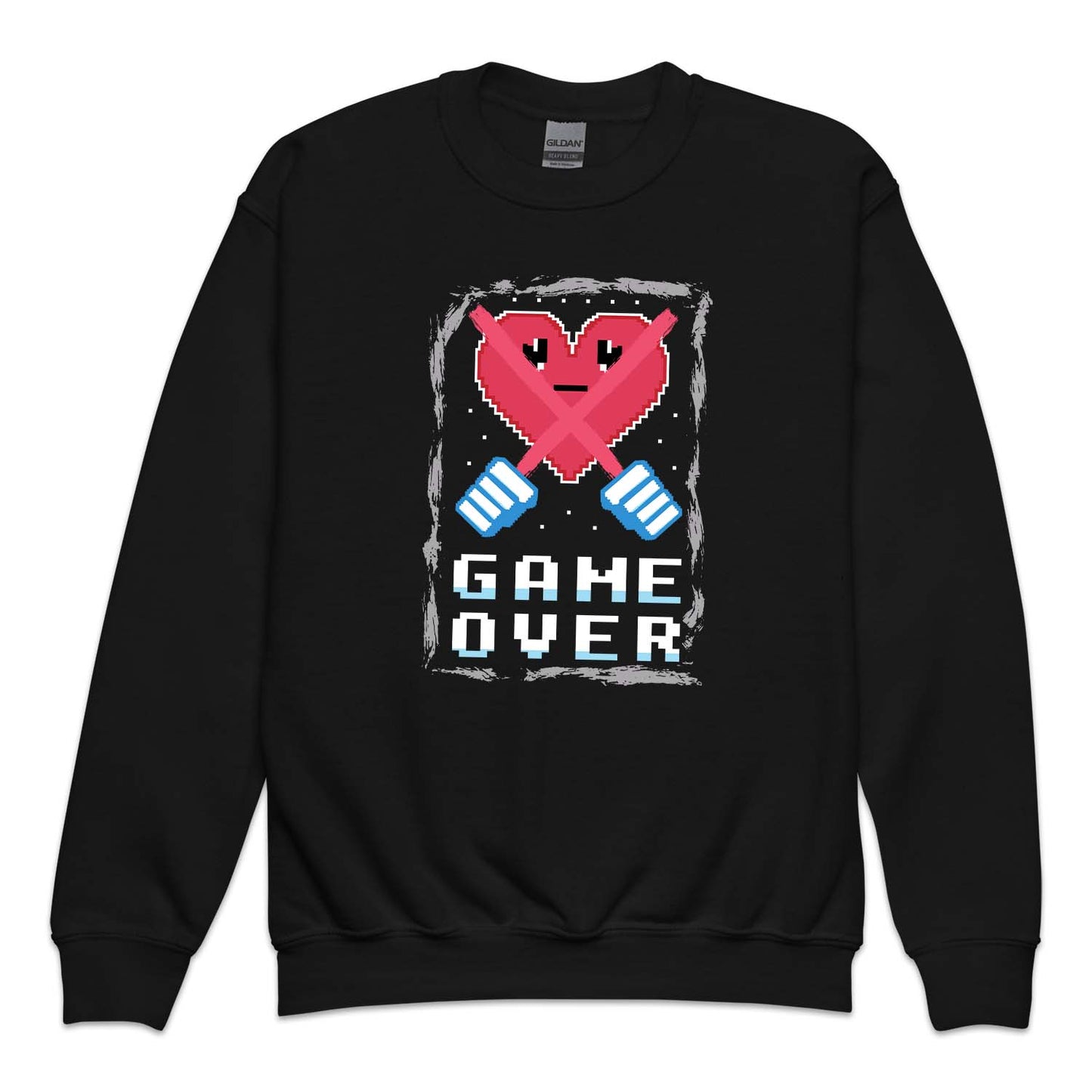 Retro Pixel Heart Game Over Arcade Style | PRODUCT CODE: PLXEHRTGMO