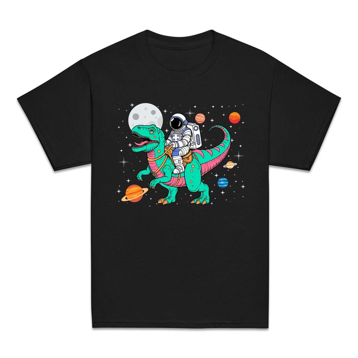 Astronaut Riding T-Rex Dinosaur Space Explorer | PRODUCT CODE: ASTRDNGD