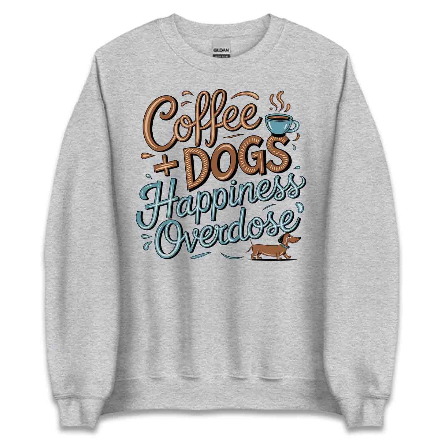 Coffee and Dogs T-Shirt, Sweatshirt, Hoodie – Funny Pet Lover & Cozy Caffeine Vibes | PRODUCT CODE: CBFRHDHHGL