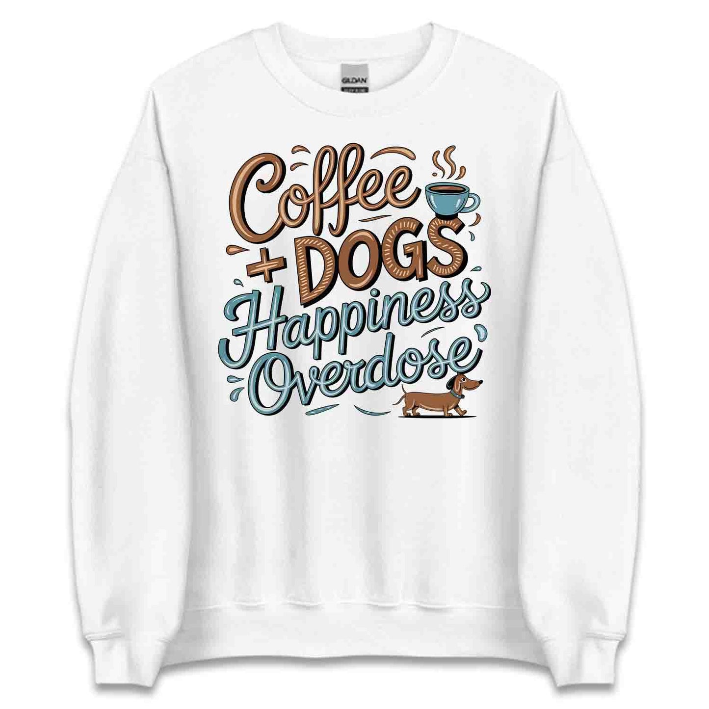 Coffee and Dogs T-Shirt, Sweatshirt, Hoodie – Funny Pet Lover & Cozy Caffeine Vibes | PRODUCT CODE: CBFRHDHHGL