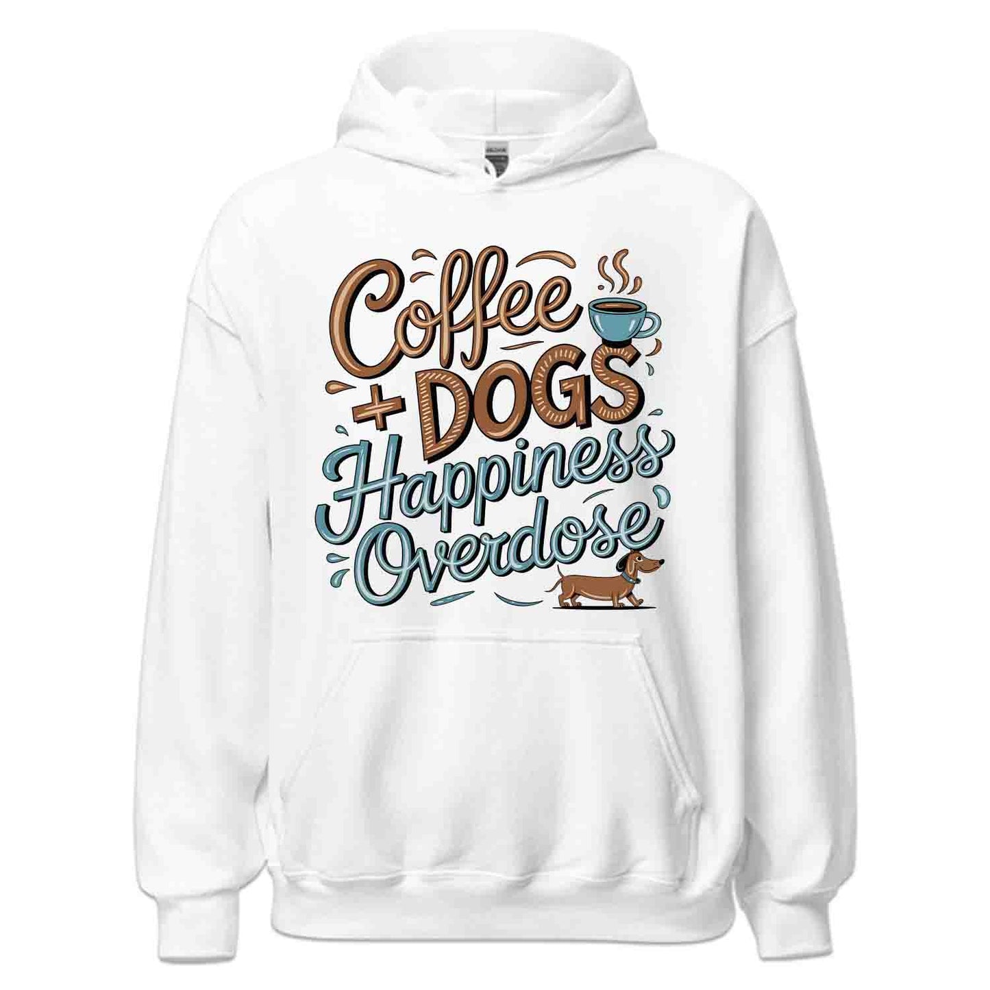 Coffee and Dogs T-Shirt, Sweatshirt, Hoodie – Funny Pet Lover & Cozy Caffeine Vibes | PRODUCT CODE: CBFRHDHHGL