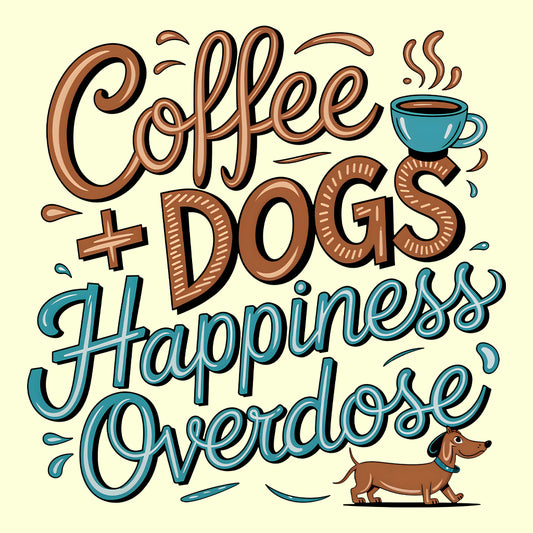 Coffee and Dogs T-Shirt, Sweatshirt, Hoodie – Funny Pet Lover & Cozy Caffeine Vibes | PRODUCT CODE: CBFRHDHHGL