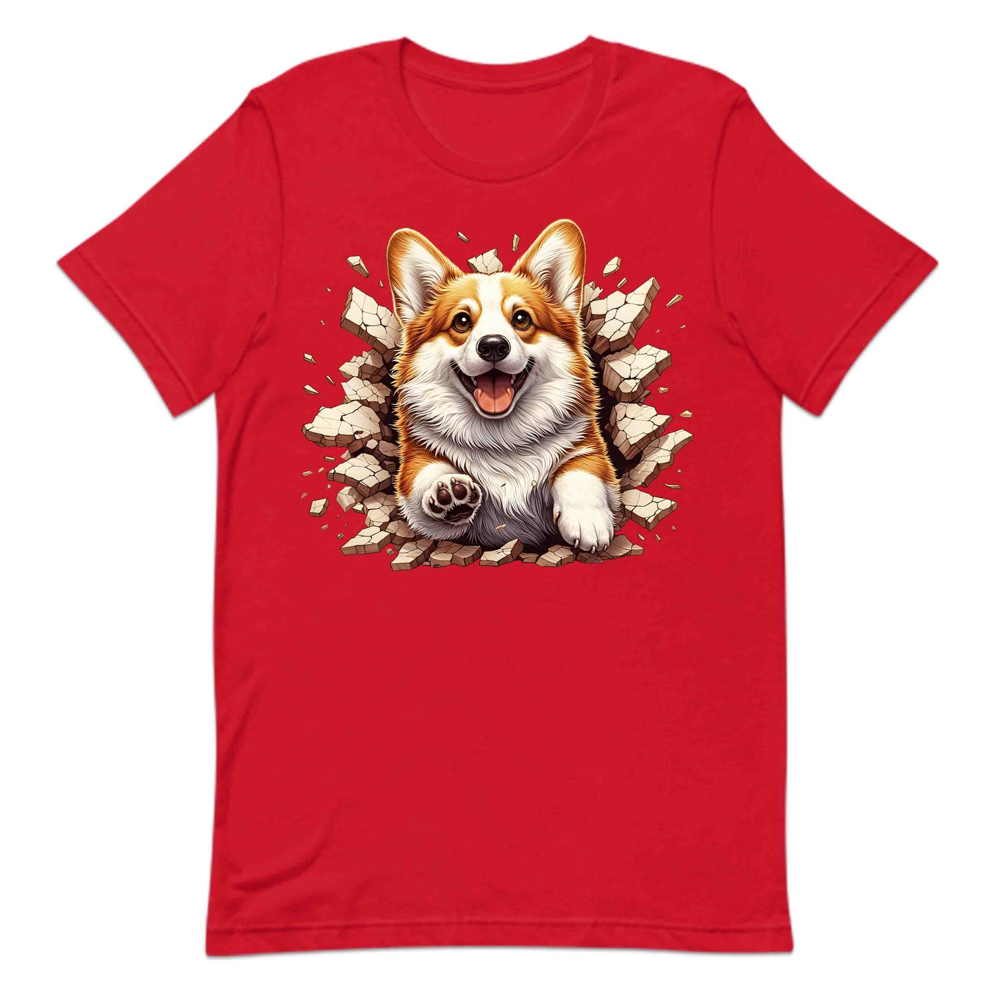 Corgi Dog Breaking Through Wall 3D Realistic Dog | PRODUCT CODE: CGRDBRLYAVRD