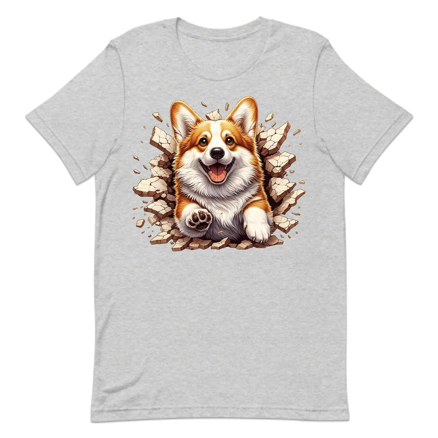 Corgi Dog Breaking Through Wall 3D Realistic Dog | PRODUCT CODE: CGRDBRLYAVRD