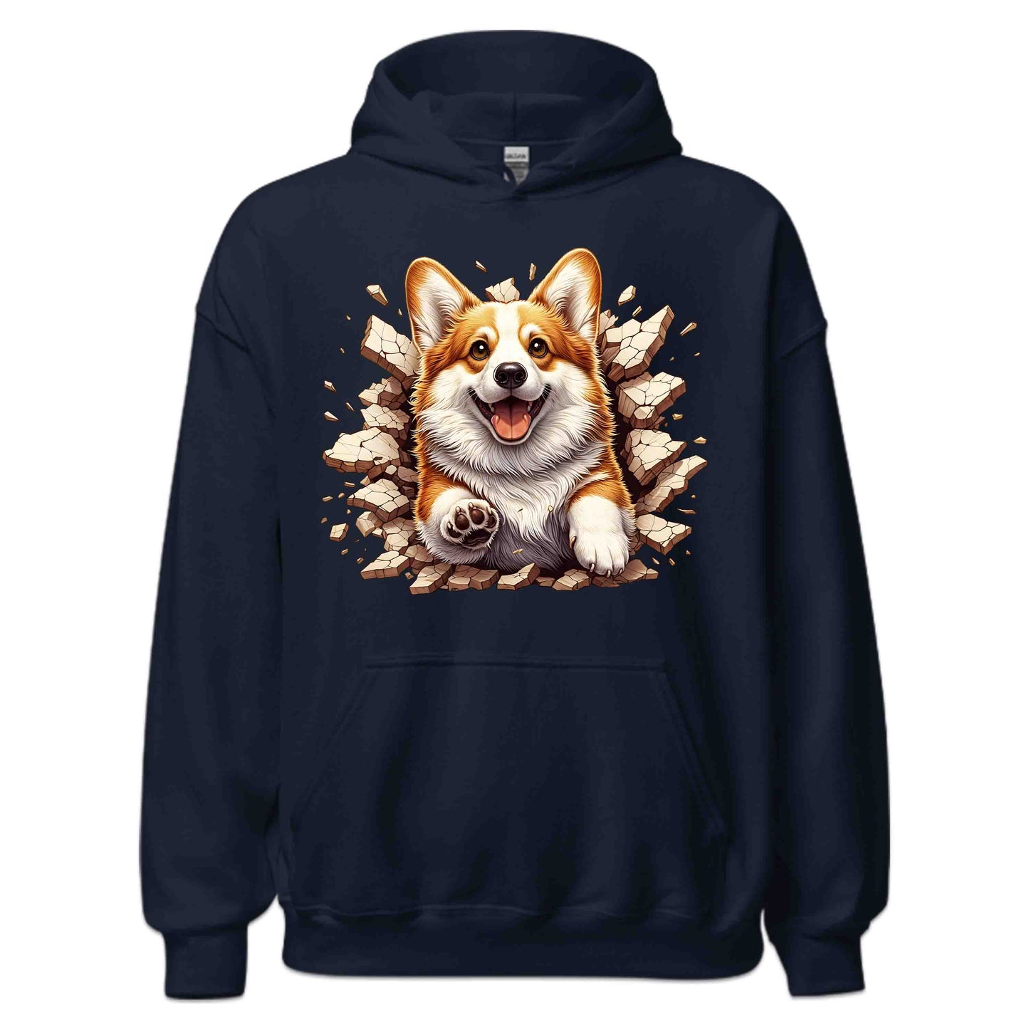 Corgi Dog Breaking Through Wall 3D Realistic Dog | PRODUCT CODE: CGRDBRLYAVRD