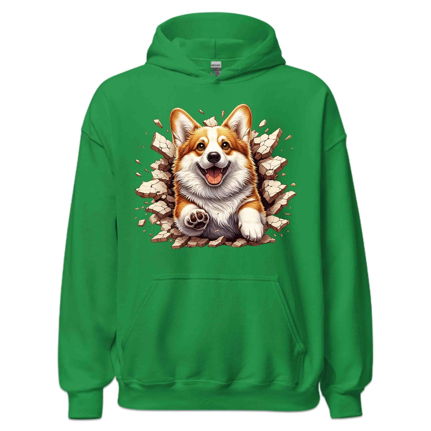 Corgi Dog Breaking Through Wall 3D Realistic Dog | PRODUCT CODE: CGRDBRLYAVRD