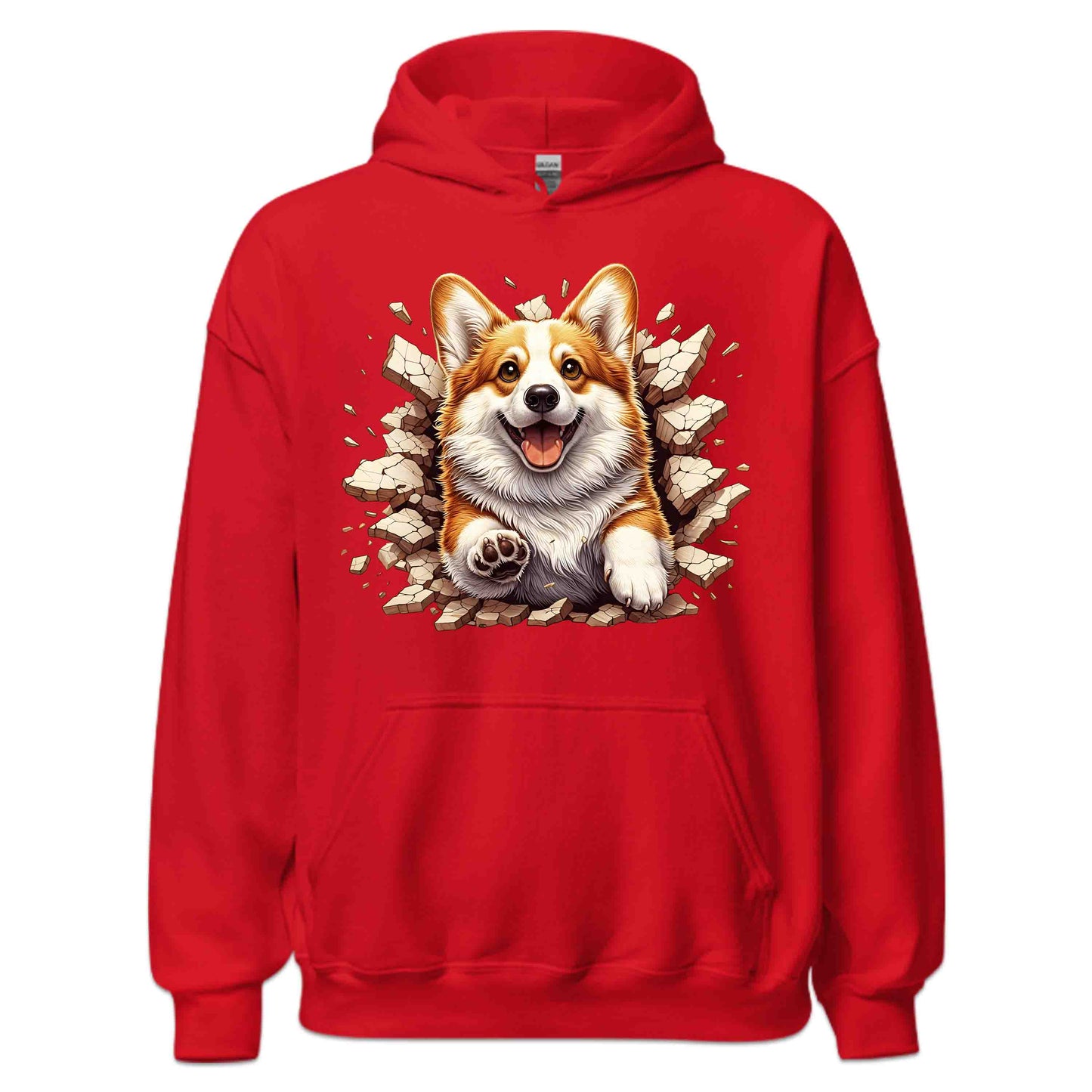 Corgi Dog Breaking Through Wall 3D Realistic Dog | PRODUCT CODE: CGRDBRLYAVRD