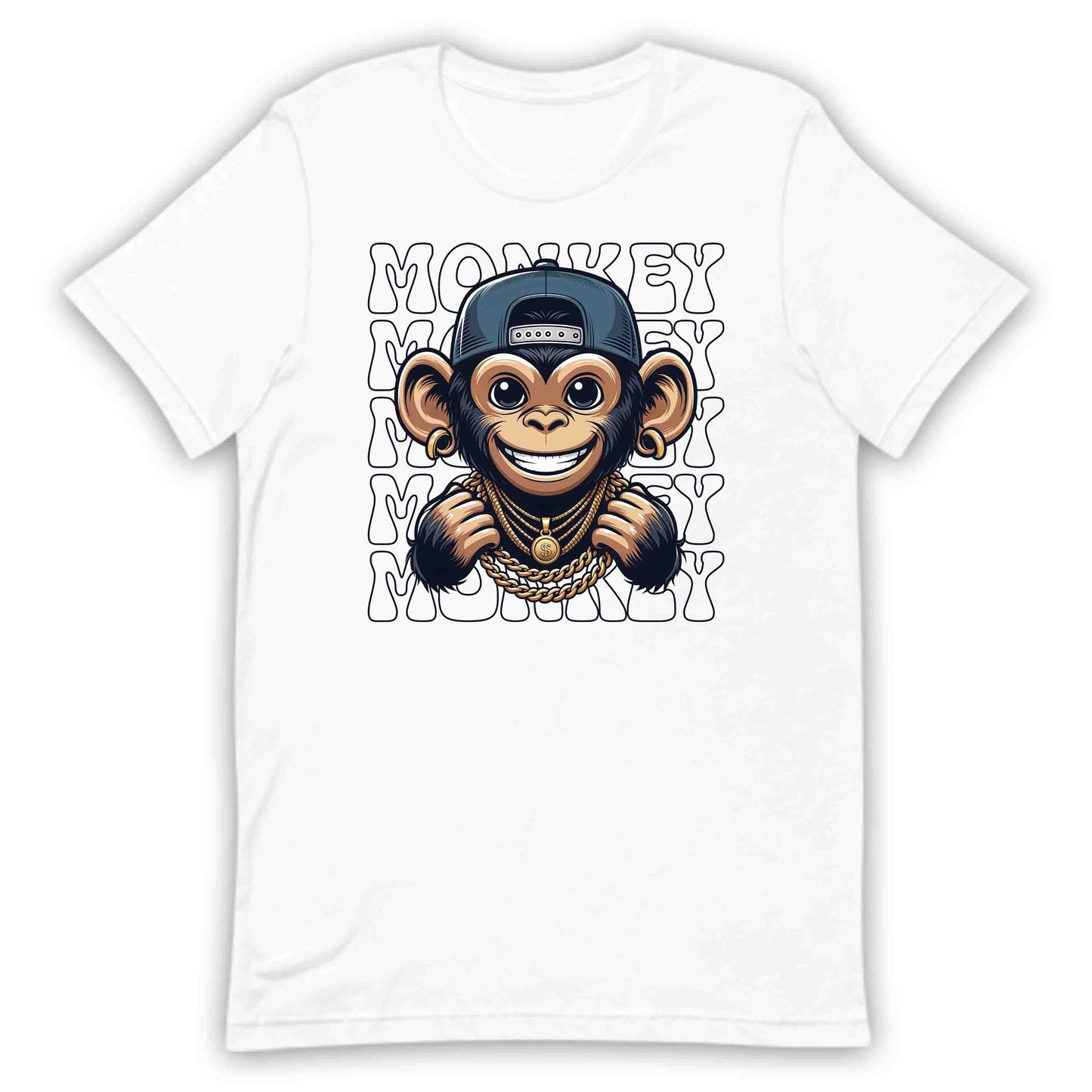 Cheeky Monkey Bling Smiling Primate with Chains | PRODUCT CODE: CHKMNOBLNGSO
