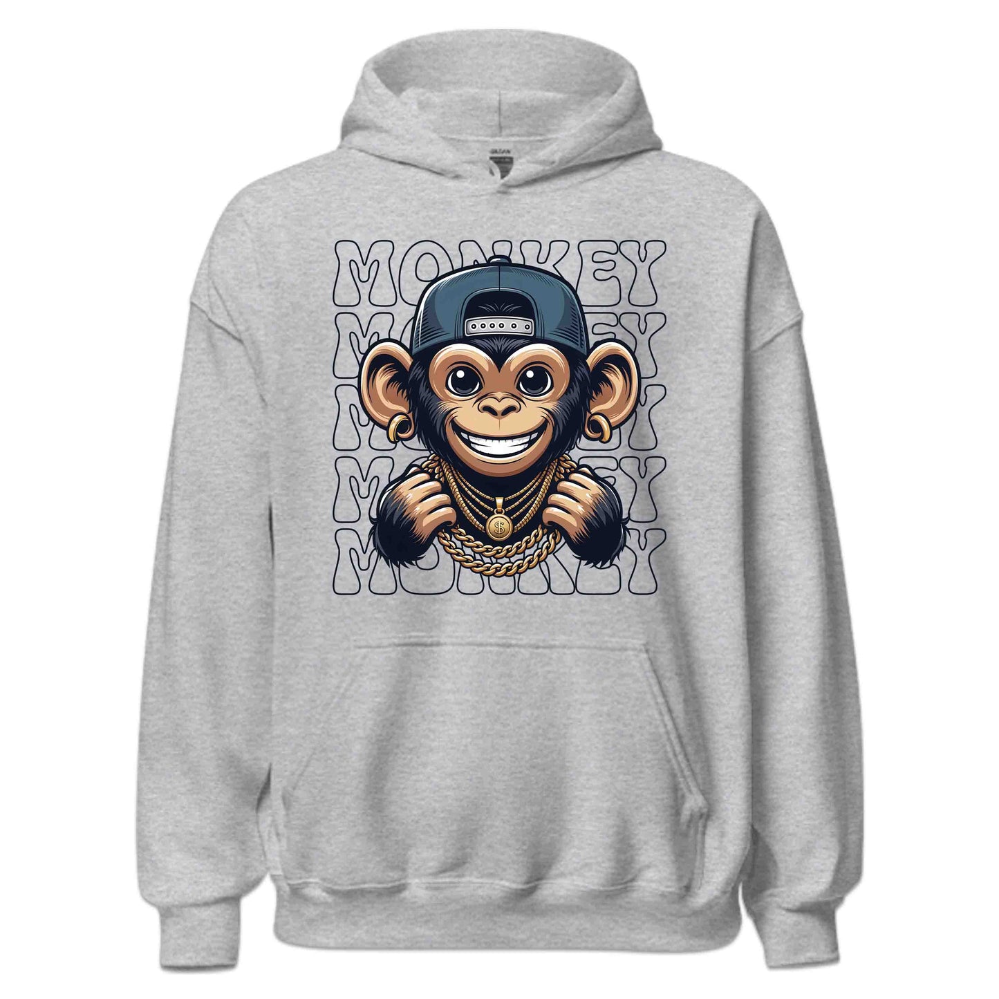 Cheeky Monkey Bling Smiling Primate with Chains | PRODUCT CODE: CHKMNOBLNGSO
