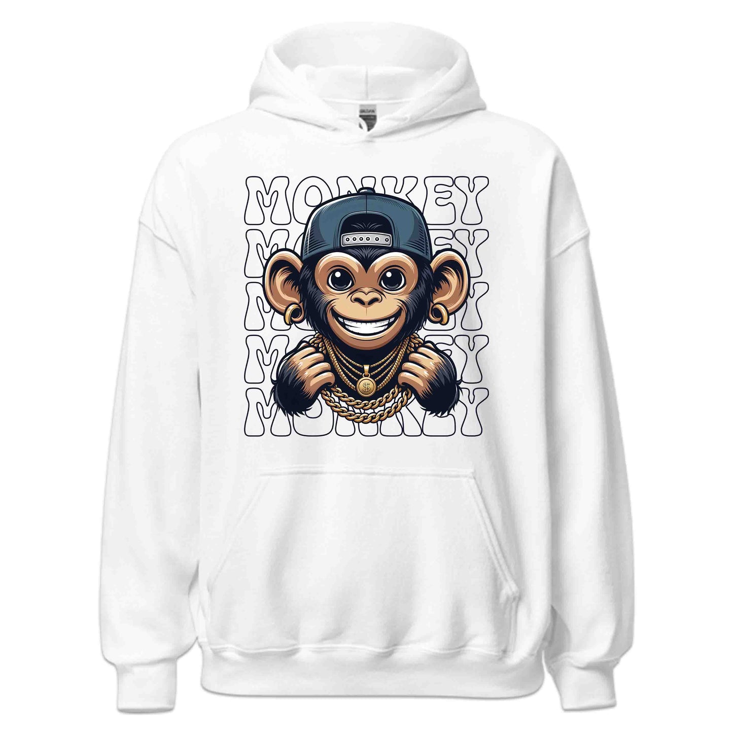 Cheeky Monkey Bling Smiling Primate with Chains | PRODUCT CODE: CHKMNOBLNGSO