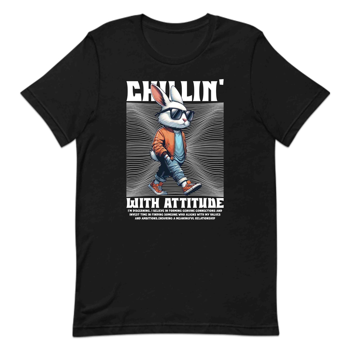 Chillin' Rabbit Vibes Bunny with Attitude Vintage Streetwear | PRODUCT CODE: CHLNRBTVSNBU