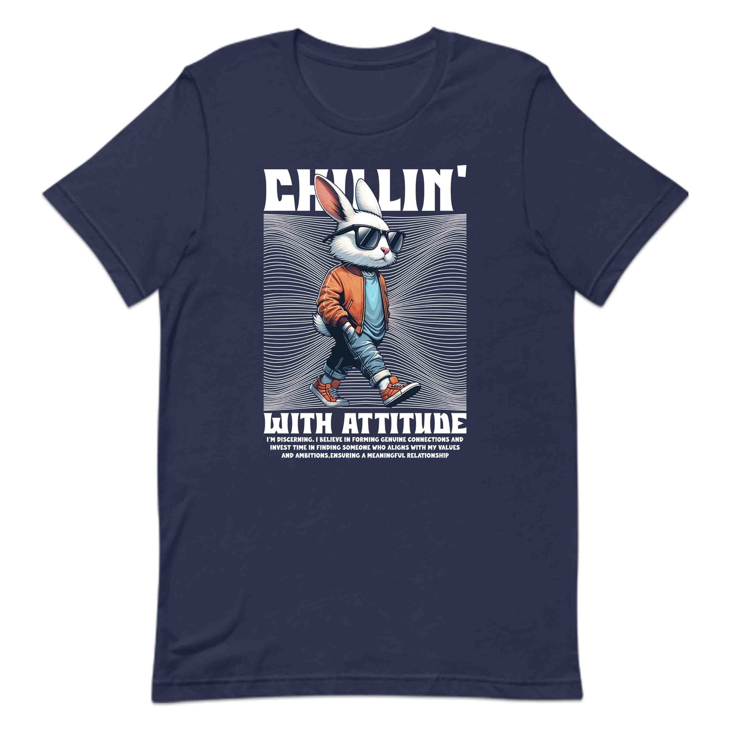 Chillin' Rabbit Vibes Bunny with Attitude Vintage Streetwear | PRODUCT CODE: CHLNRBTVSNBU