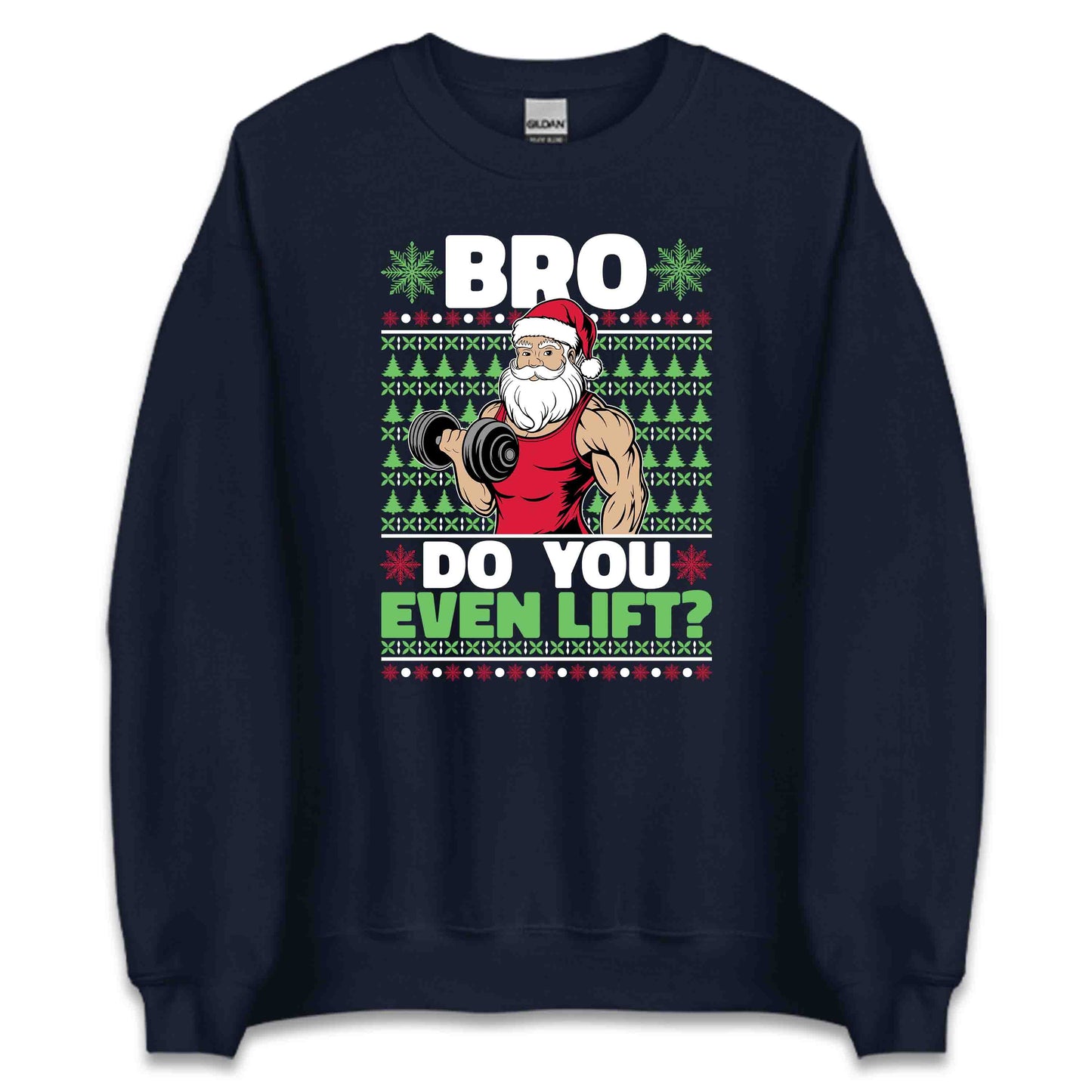 Bro Do You Even Lift Christmas Fitness Xmas Workout | PRODUCT CODE: CHMFTNBRDOE