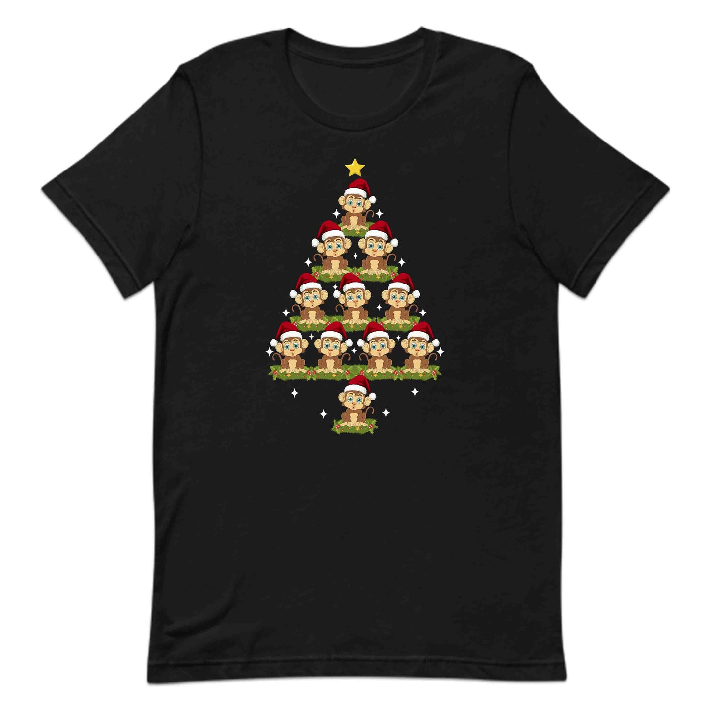 Christmas Santa Monkey Tree Holiday Xmas Jungle Animal | PRODUCT CODE: CHMSNAMKYRE