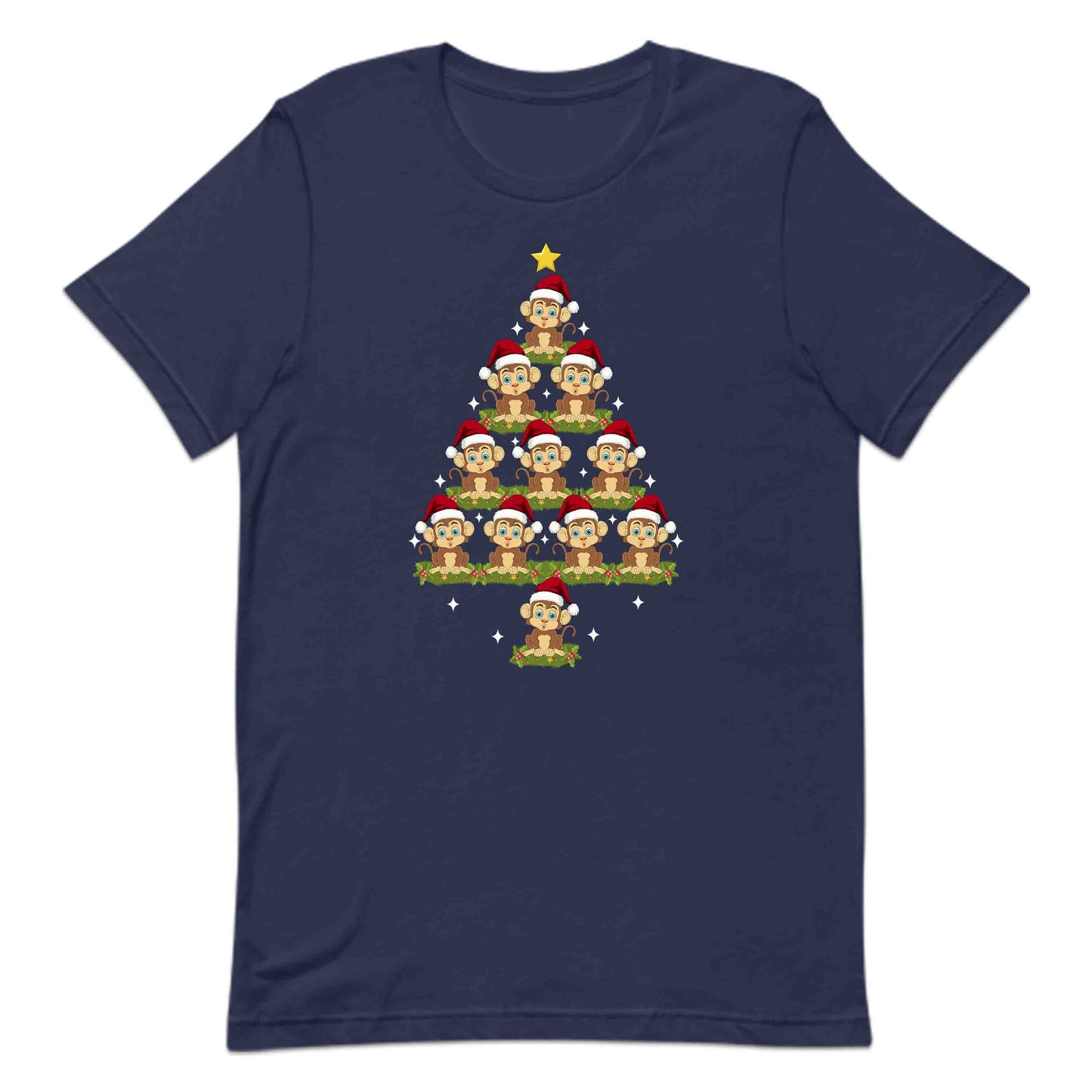 Christmas Santa Monkey Tree Holiday Xmas Jungle Animal | PRODUCT CODE: CHMSNAMKYRE