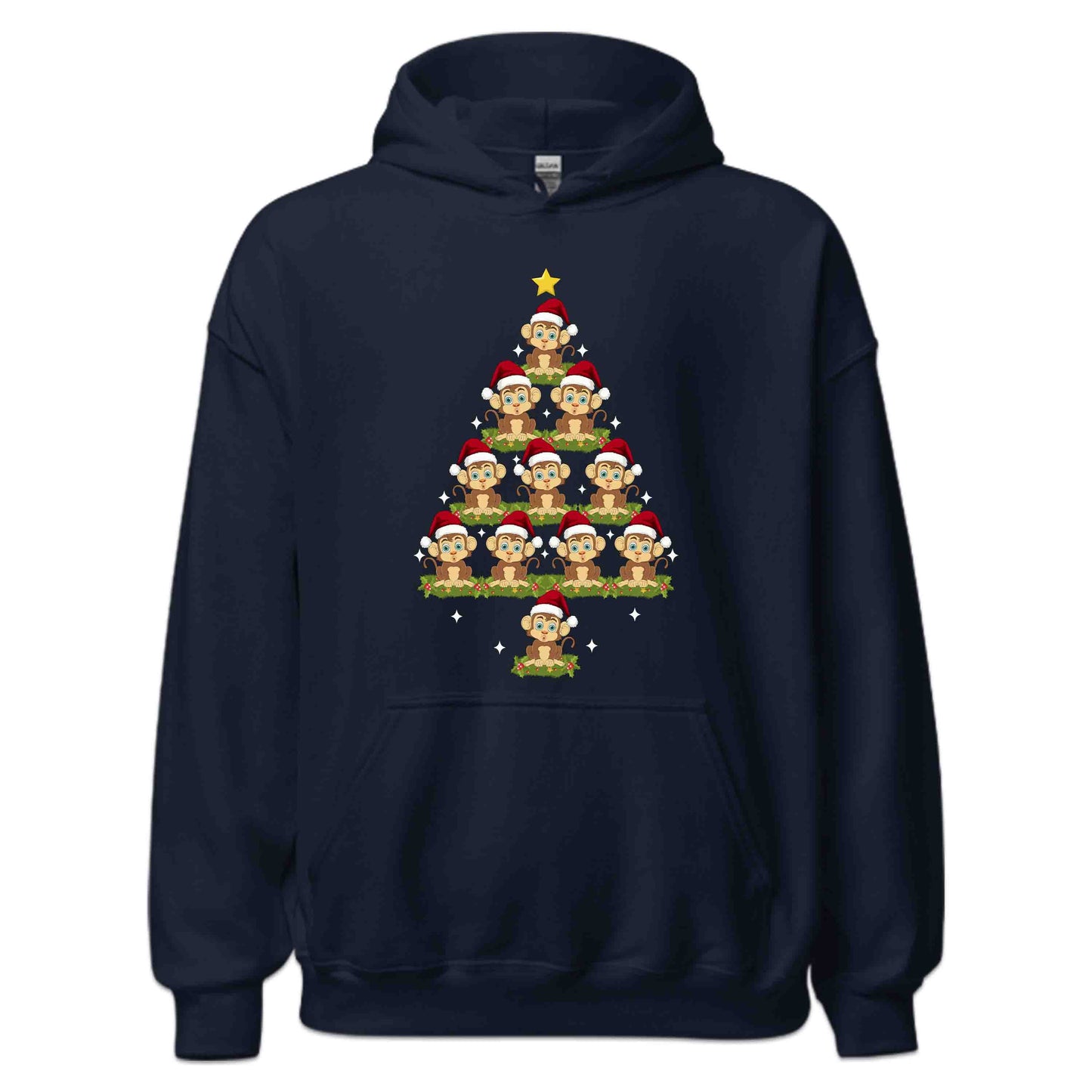 Christmas Santa Monkey Tree Holiday Xmas Jungle Animal | PRODUCT CODE: CHMSNAMKYRE