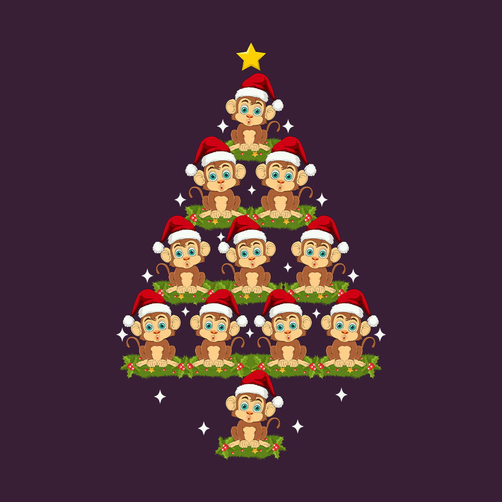 Christmas Santa Monkey Tree Holiday Xmas Jungle Animal | PRODUCT CODE: CHMSNAMKYRE
