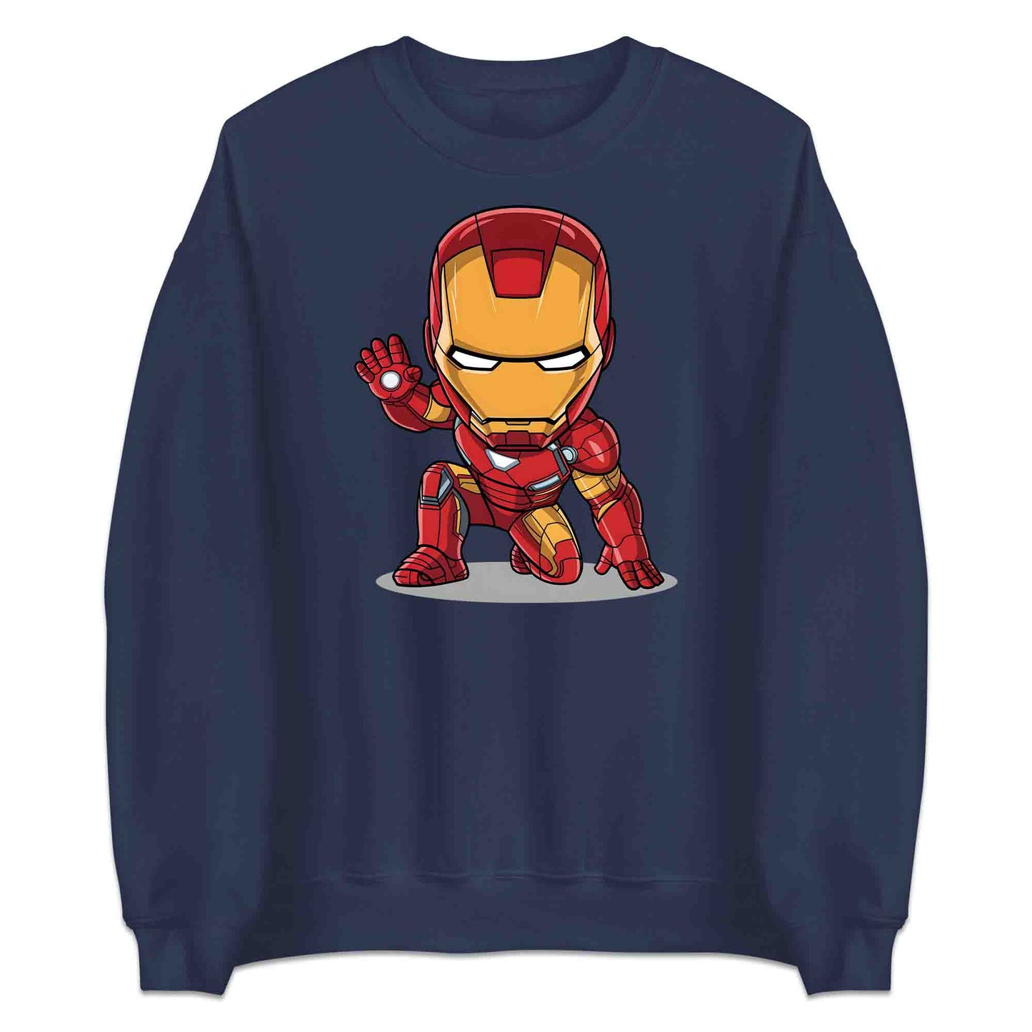 Chibi Iron Man T-Shirt | Marvel Avengers Comic Cartoon Hero Jumper | Tony Stark Armor Fan Hoodie | PRODUCT CODE: CHRBNAIRMNA
